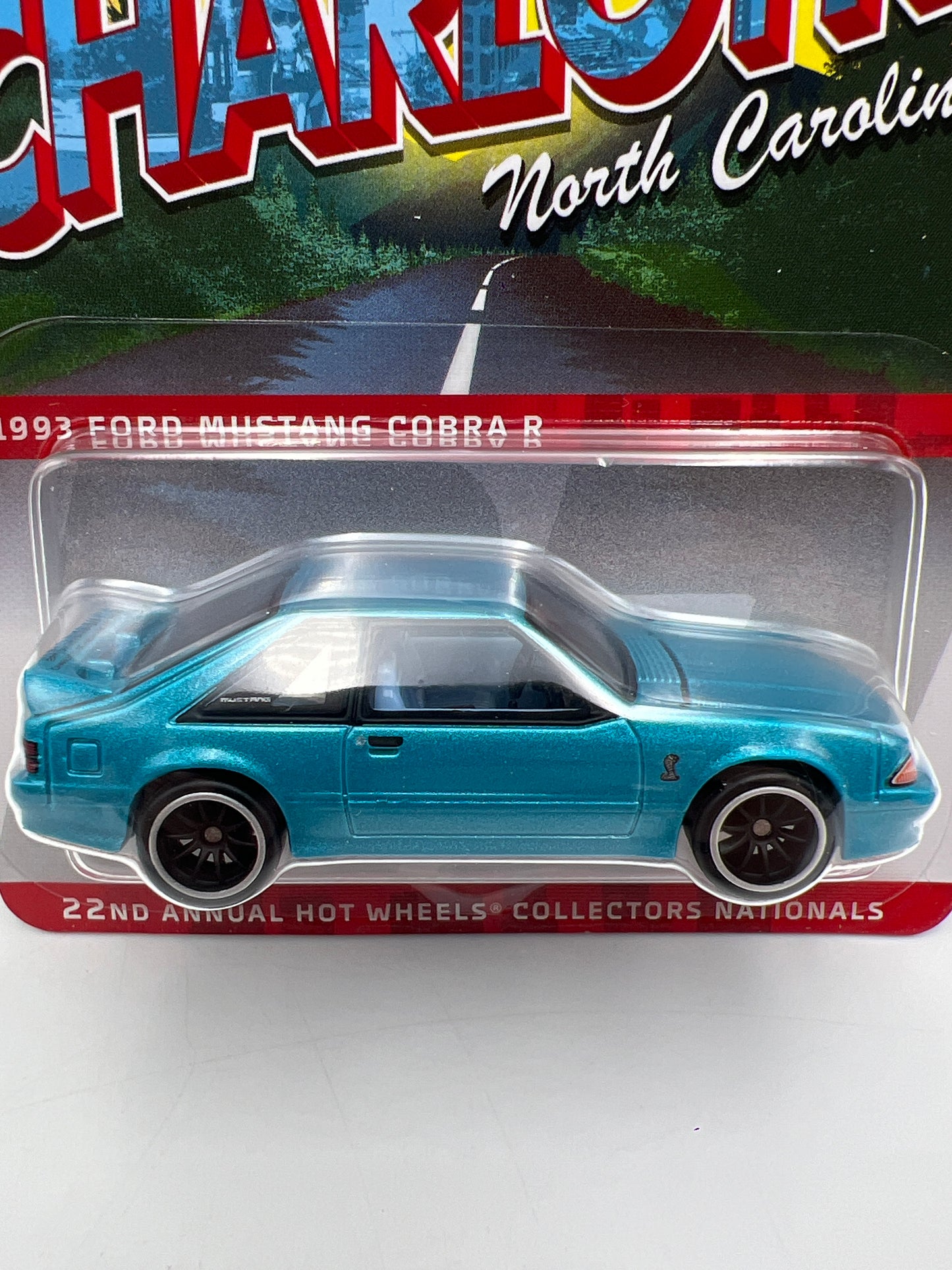 2022 Hot Wheels 22th Collectors Nationals 1993 Ford Mustang Cobra R W/Protector