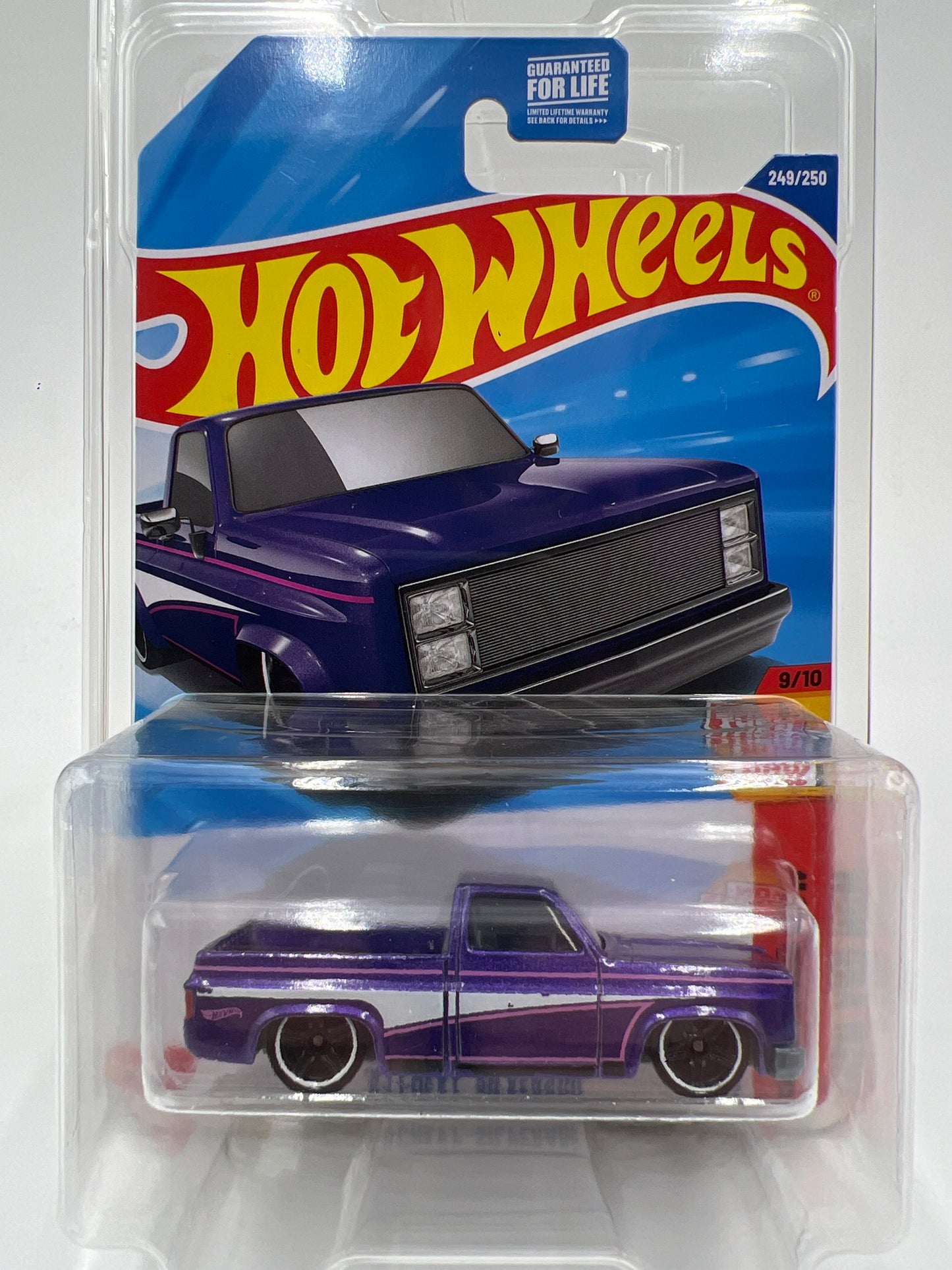 2025 Hot Wheels Dollar General Exclusive #249 83 Chevy Silverado Purple W/Protector