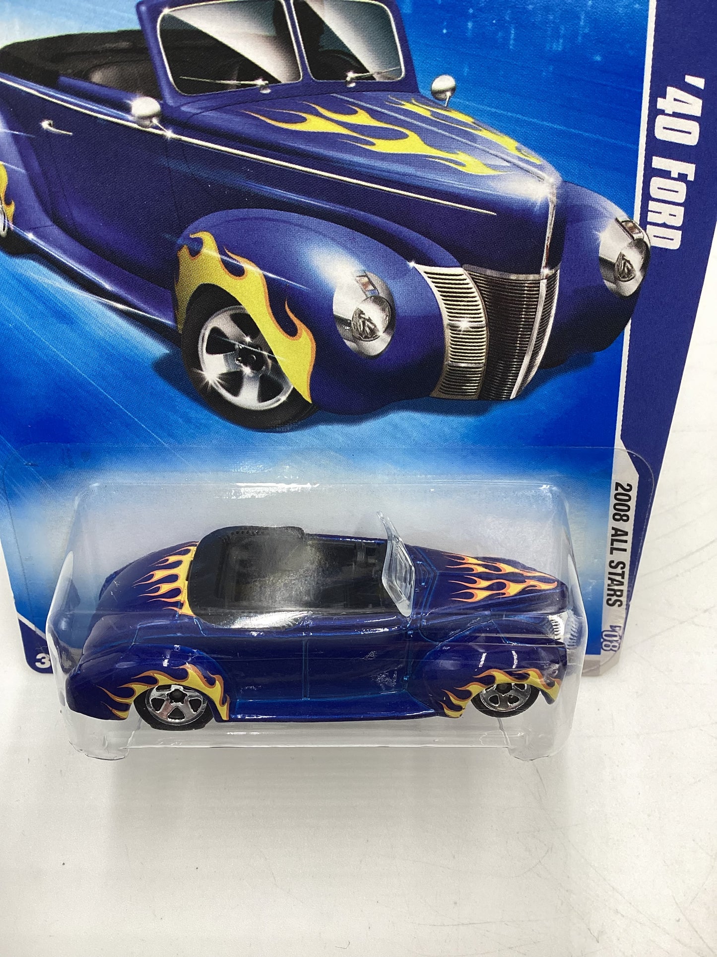 2008 Hot Wheels All Stars #69 1940 Ford Blue 34E