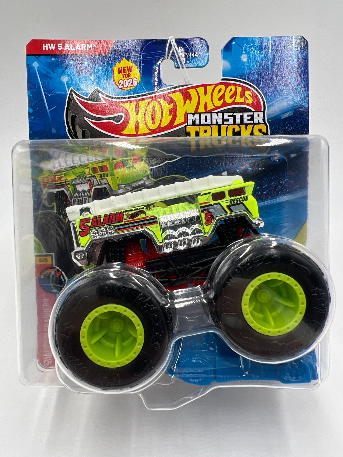 2026 Hot Wheels Monster Trucks  Champion Crashers #6 HW 5 Alarm 133E
