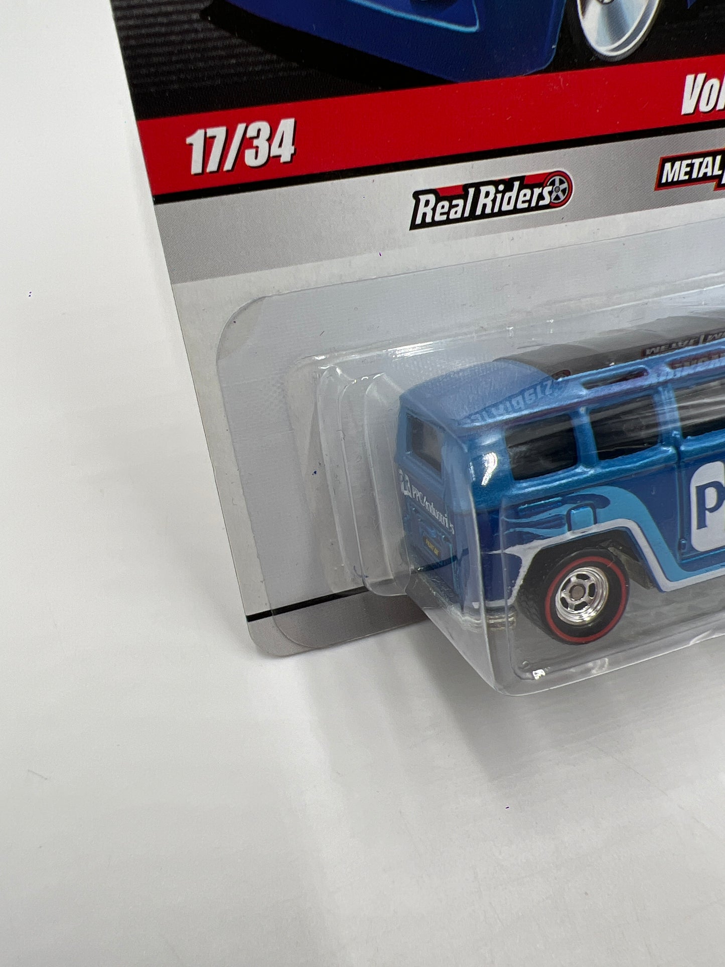 Hot Wheels Premium Delivery Slick Rides #17 Volkswagen Deluxe Blue PPG W/Protector