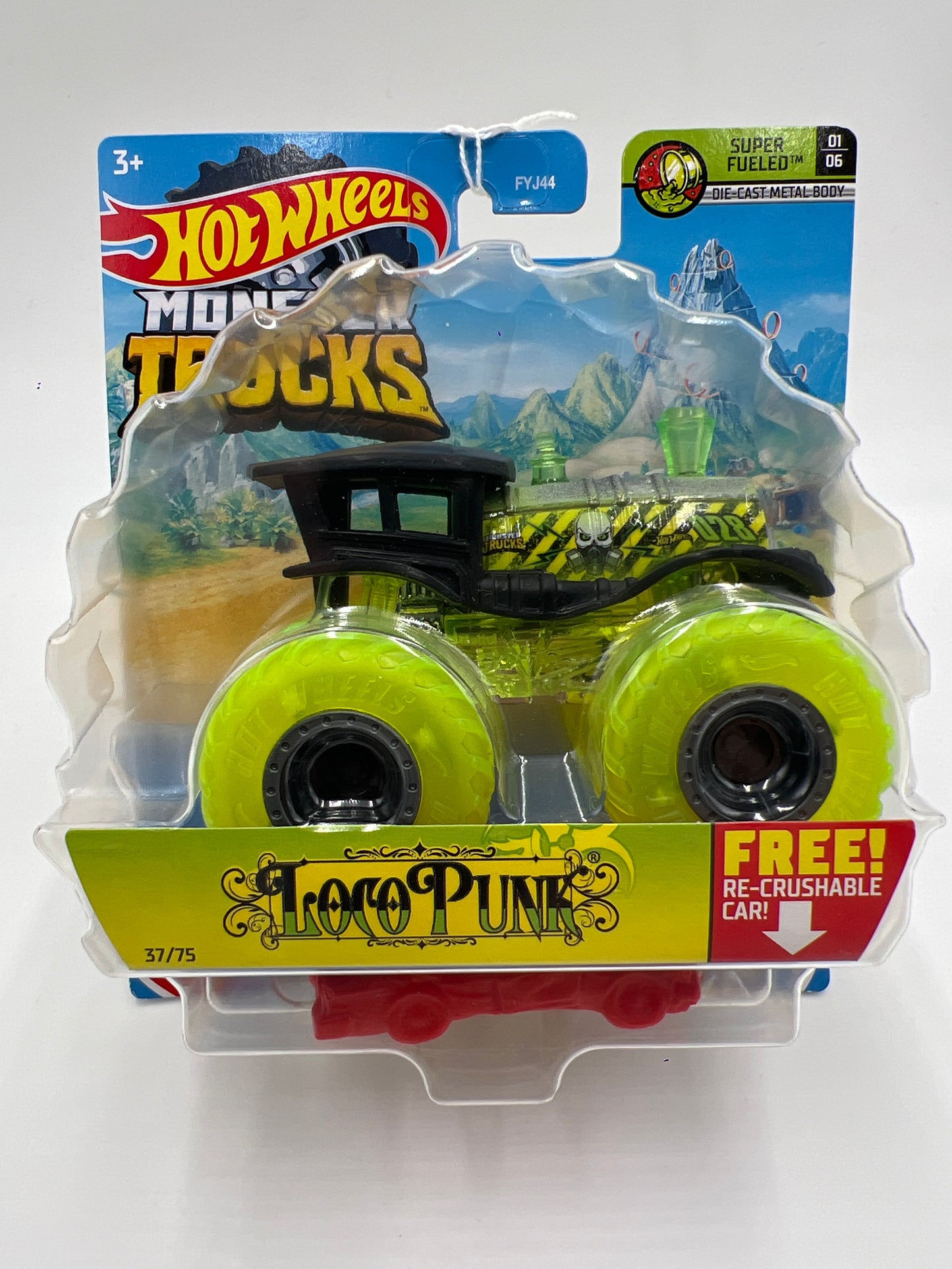 Hot Wheels Monster Trucks Super Fueled #37 Loco Punk 134D