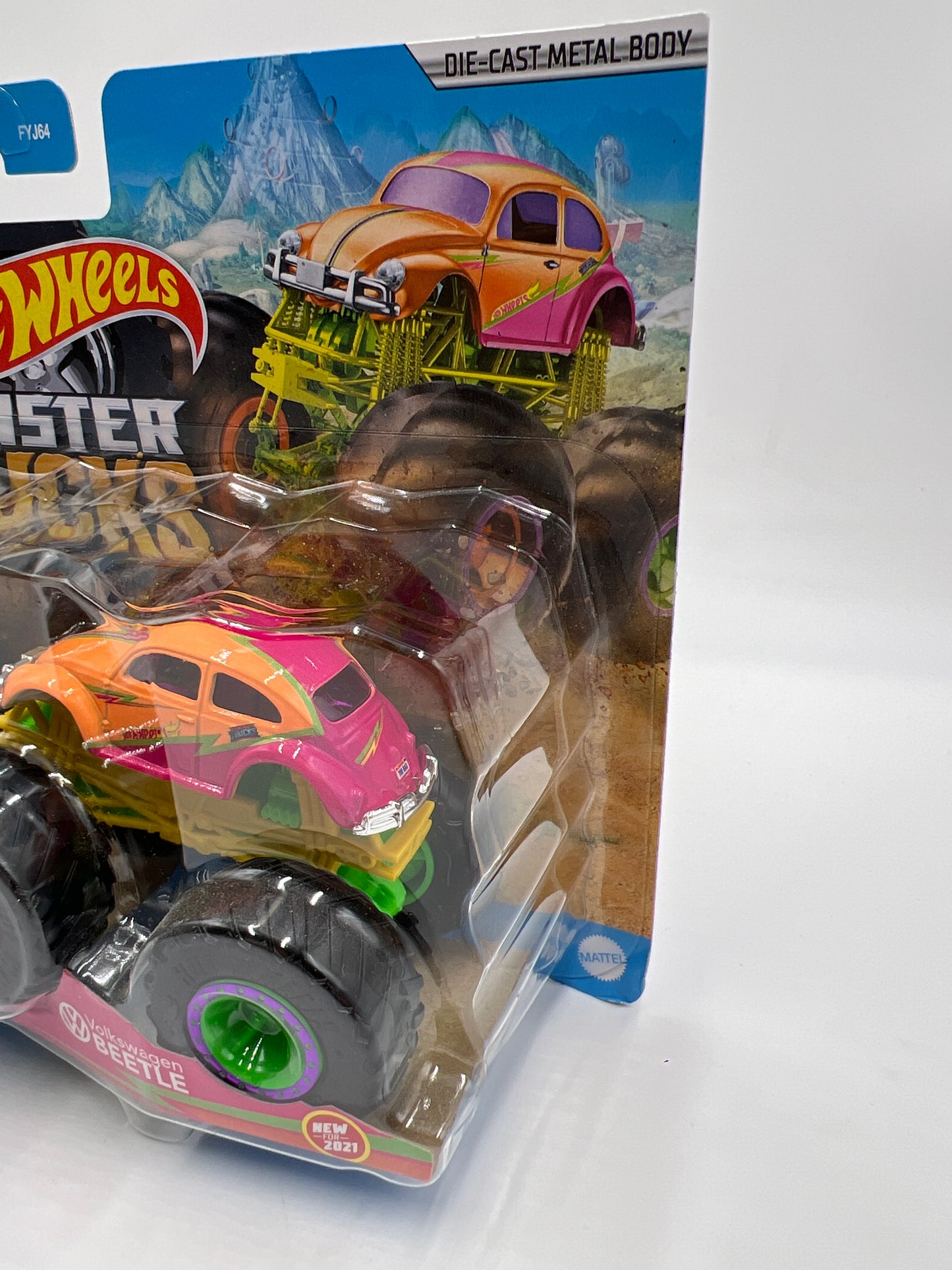 Hot Wheels Monster Trucks Demolition Doubles VW Drag Bus Vs Volkswagen Beetle 136G
