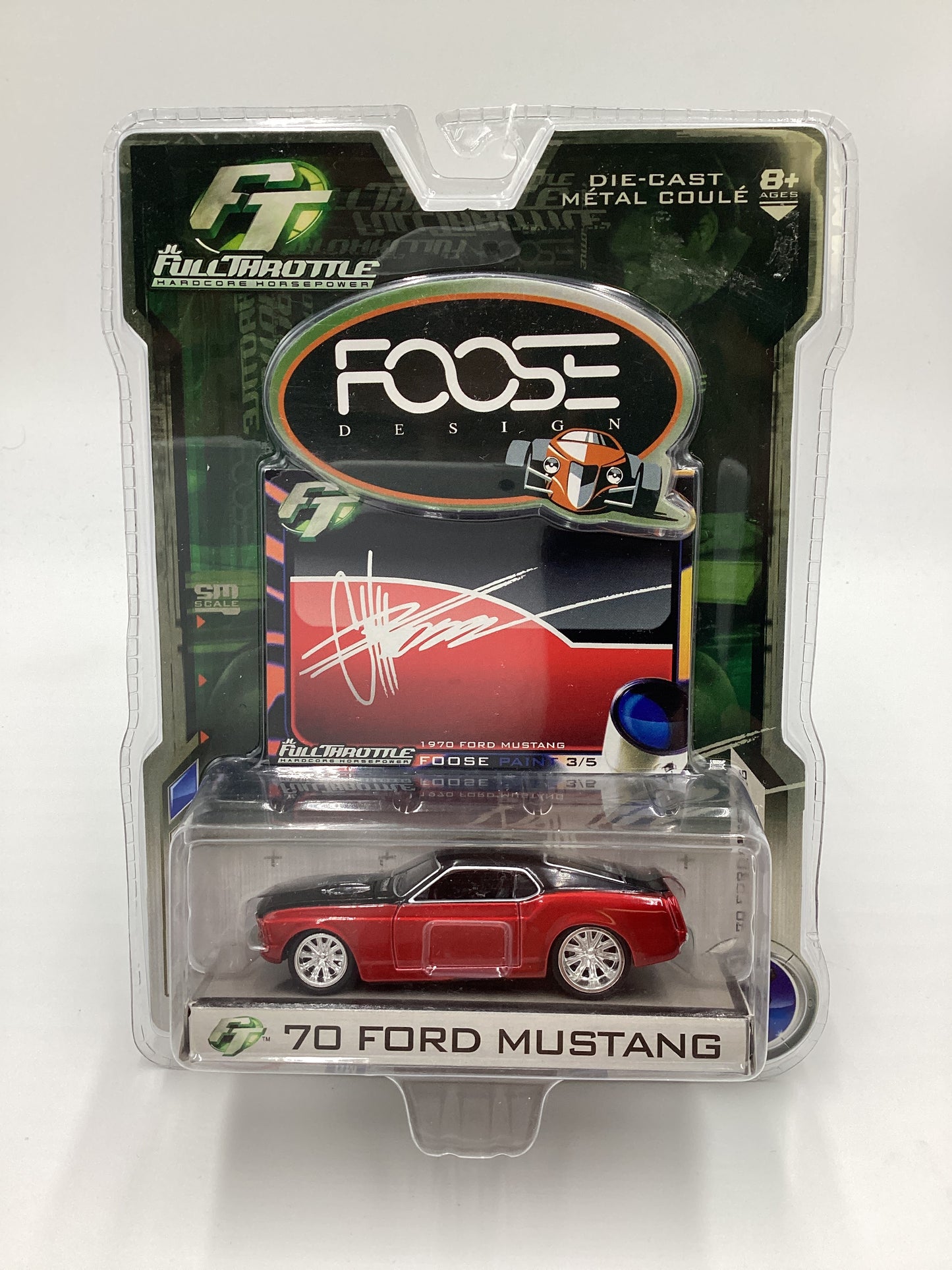 Foose Design Full Throttle #3 70 Ford Mustang Paint Edition Red/Black 188G