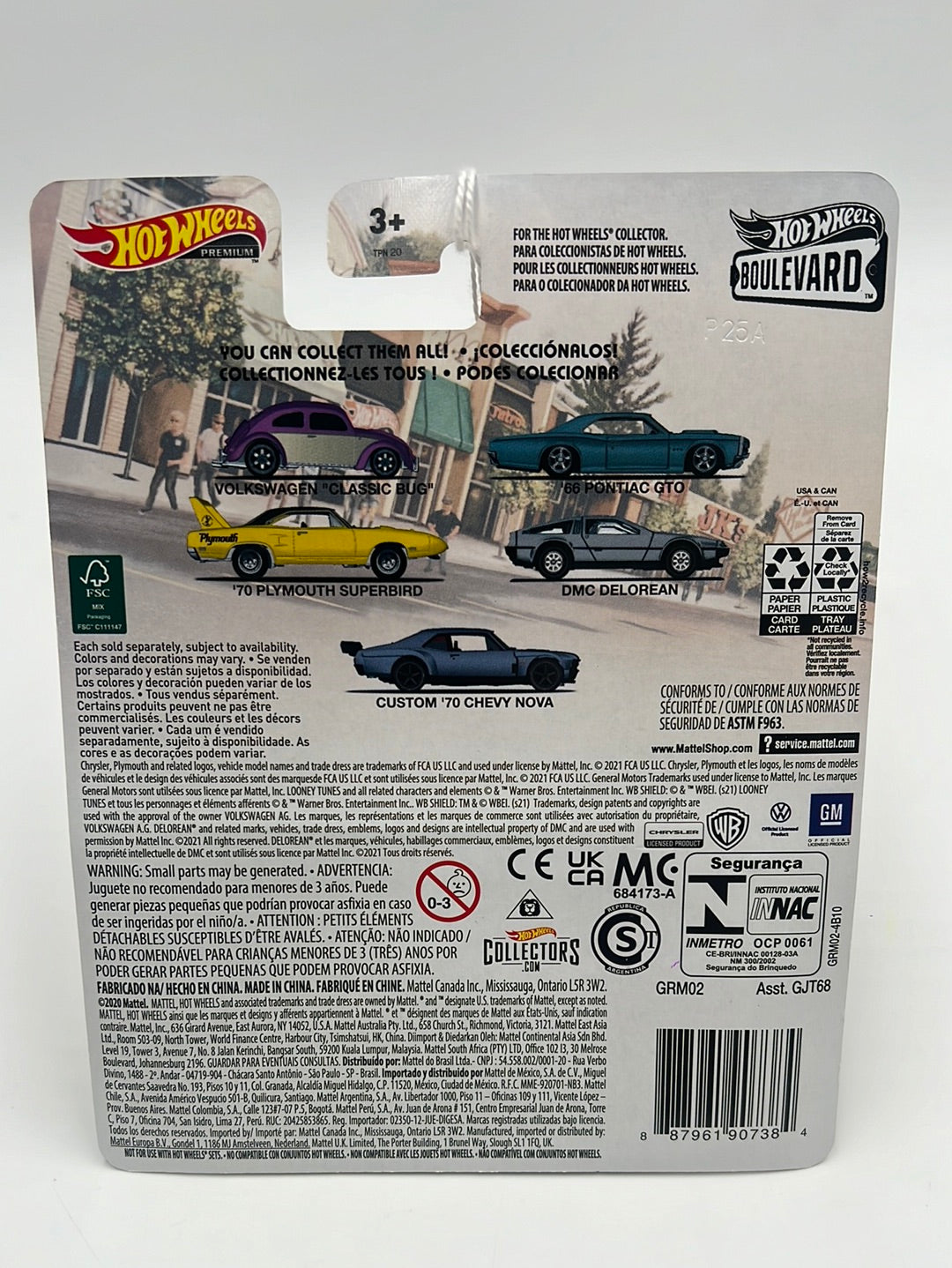 Hot Wheels Premium Boulevard #32 ‘66 Pontiac GTO *Card Off Center* 260G