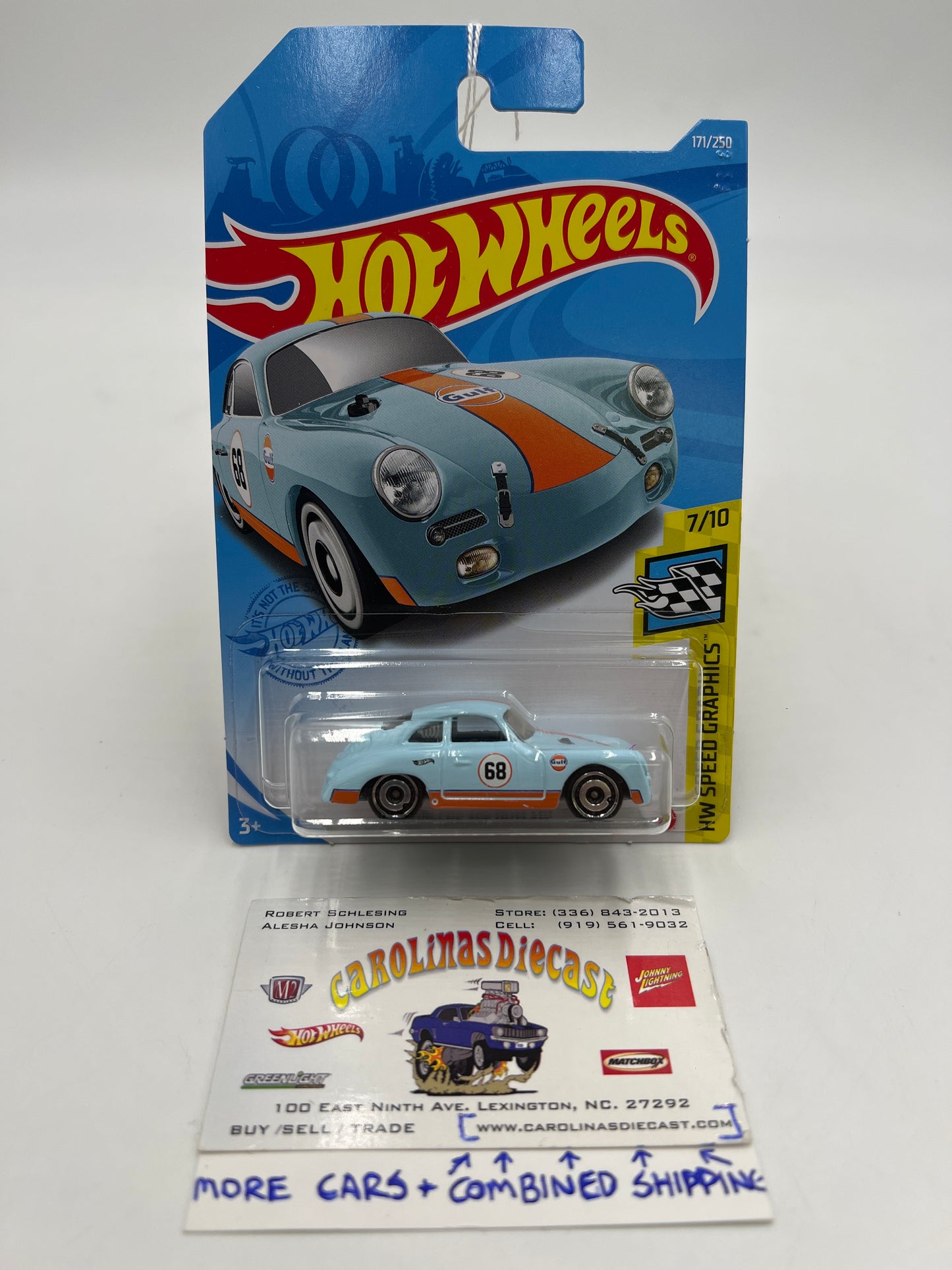 2021 Hot Wheels HW Speed Graphics #171 Porsche 356 Outlaw Gulf Blue 99G