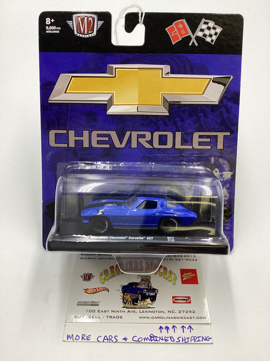 M2 Machines Auto Driver 1966 Chevrolet Corvette 427 Blue R77 191C