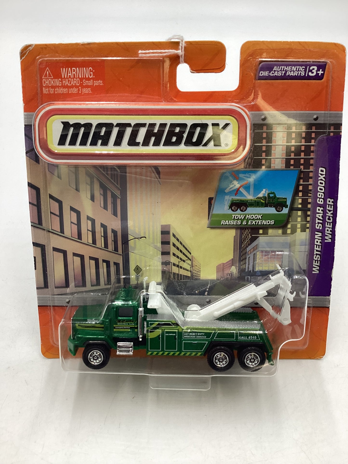 Matchbox Real Working Rigs Western Star 6900XD Wrecker Green