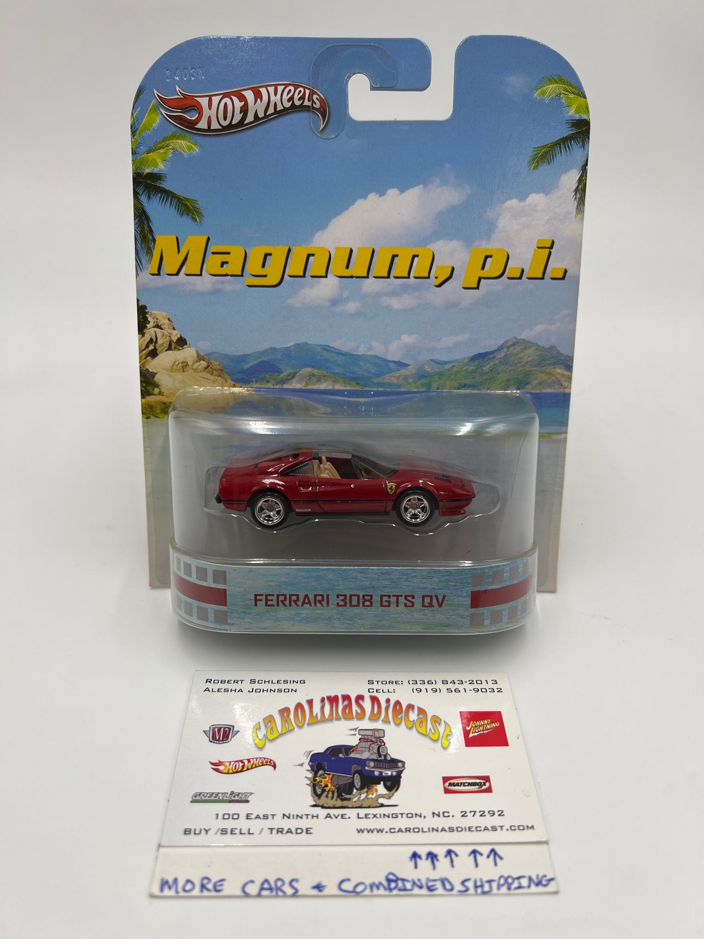 Hot Wheels Retro Entertainment Magnum PI Ferrari 308 GTS QV Red W/Protector