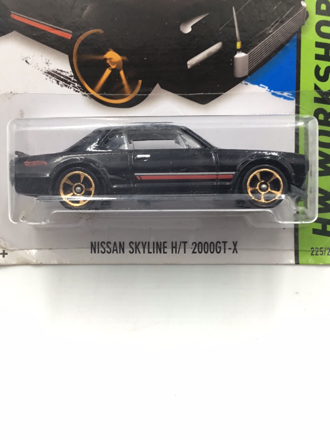 2014 Hot Wheels #225 Nissan Skyline H/T 2000GT-X 007 (Bad Card)