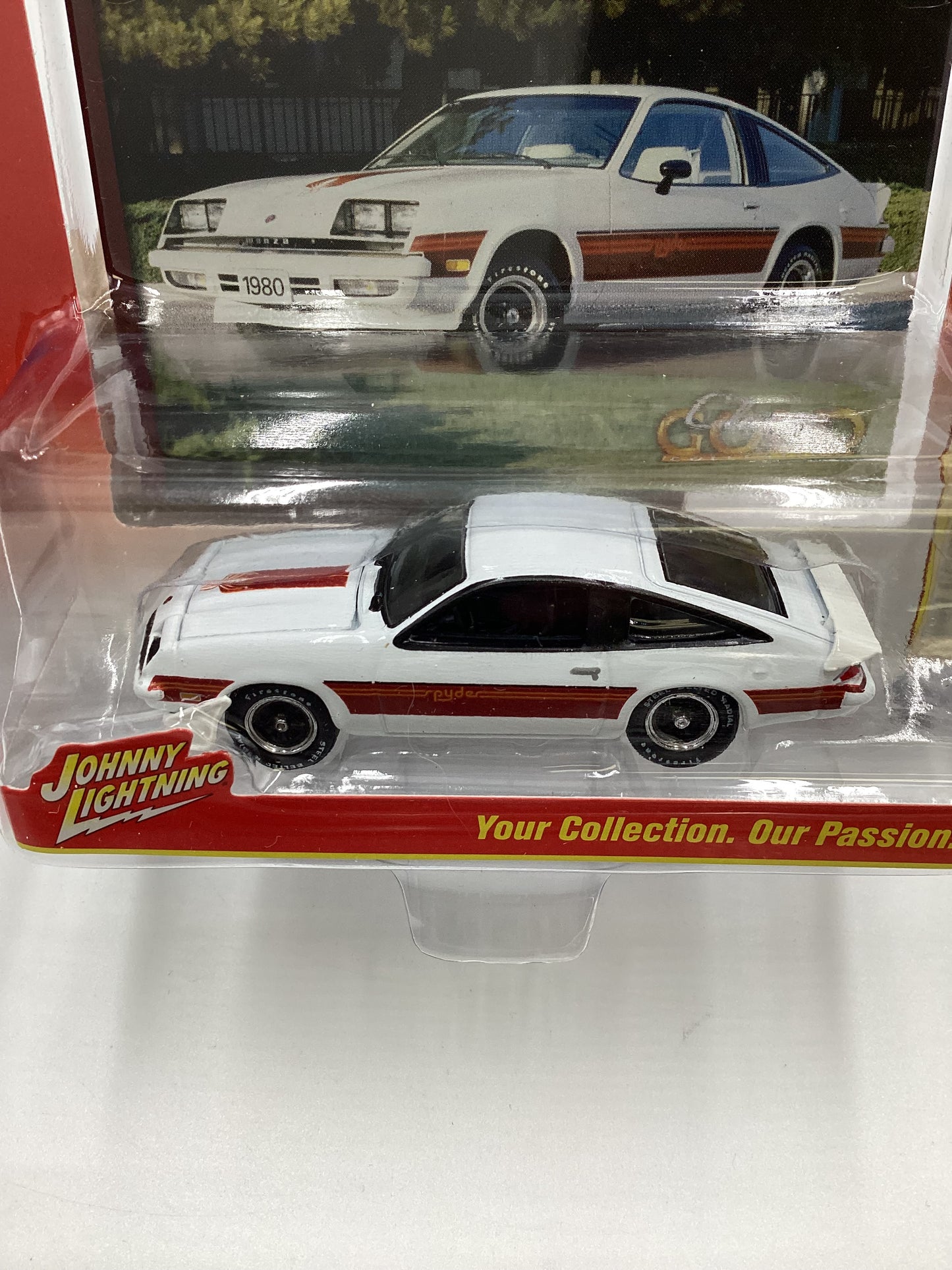 Johnny Lightning Classic Gold #11 Chevrolet 1980 Chevy Monza Spyder White 220A