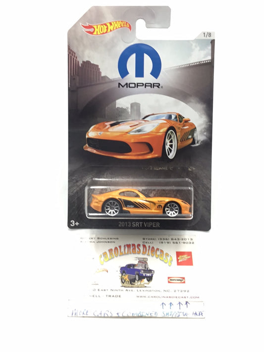 Hot wheels Mopar series 1/8 2013 SRT Viper MM7