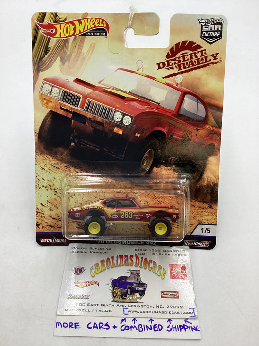 2019 Hot Wheels Desert Rally 1/5 70 Oldsmobile 442 254G