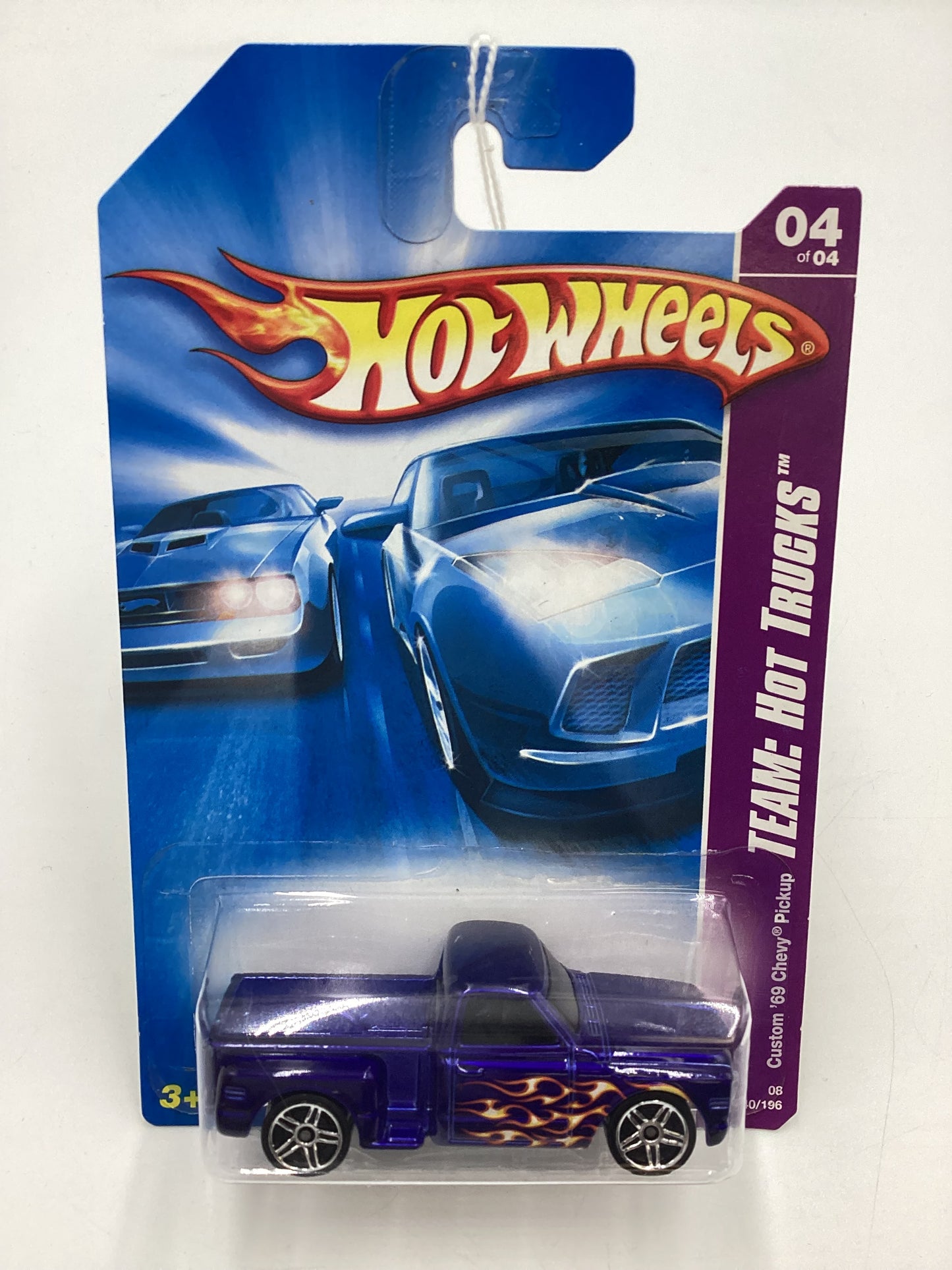 2008 Hot Wheels HW Team: Hot Trucks #140 Custom 69 Chevy Pickup Blue 10A