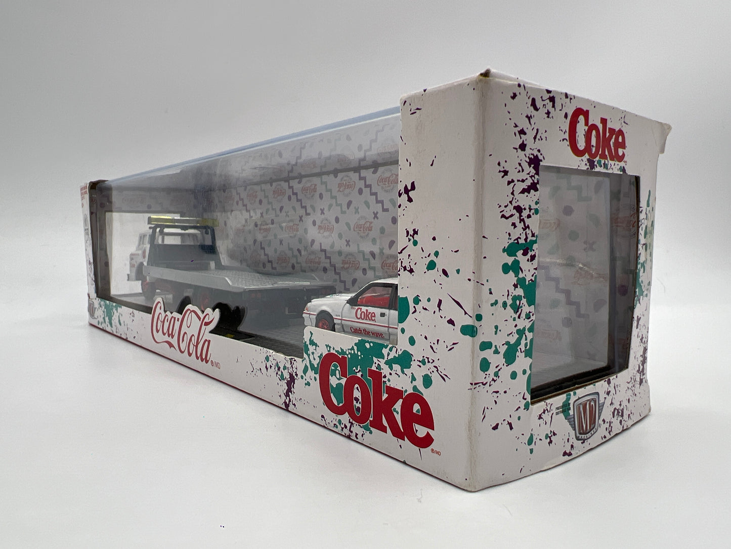 M2 Machines Auto Haulers Coca Cola CHASE 1990 Ford C-8000 & 1990 Ford Mustang GT TW05