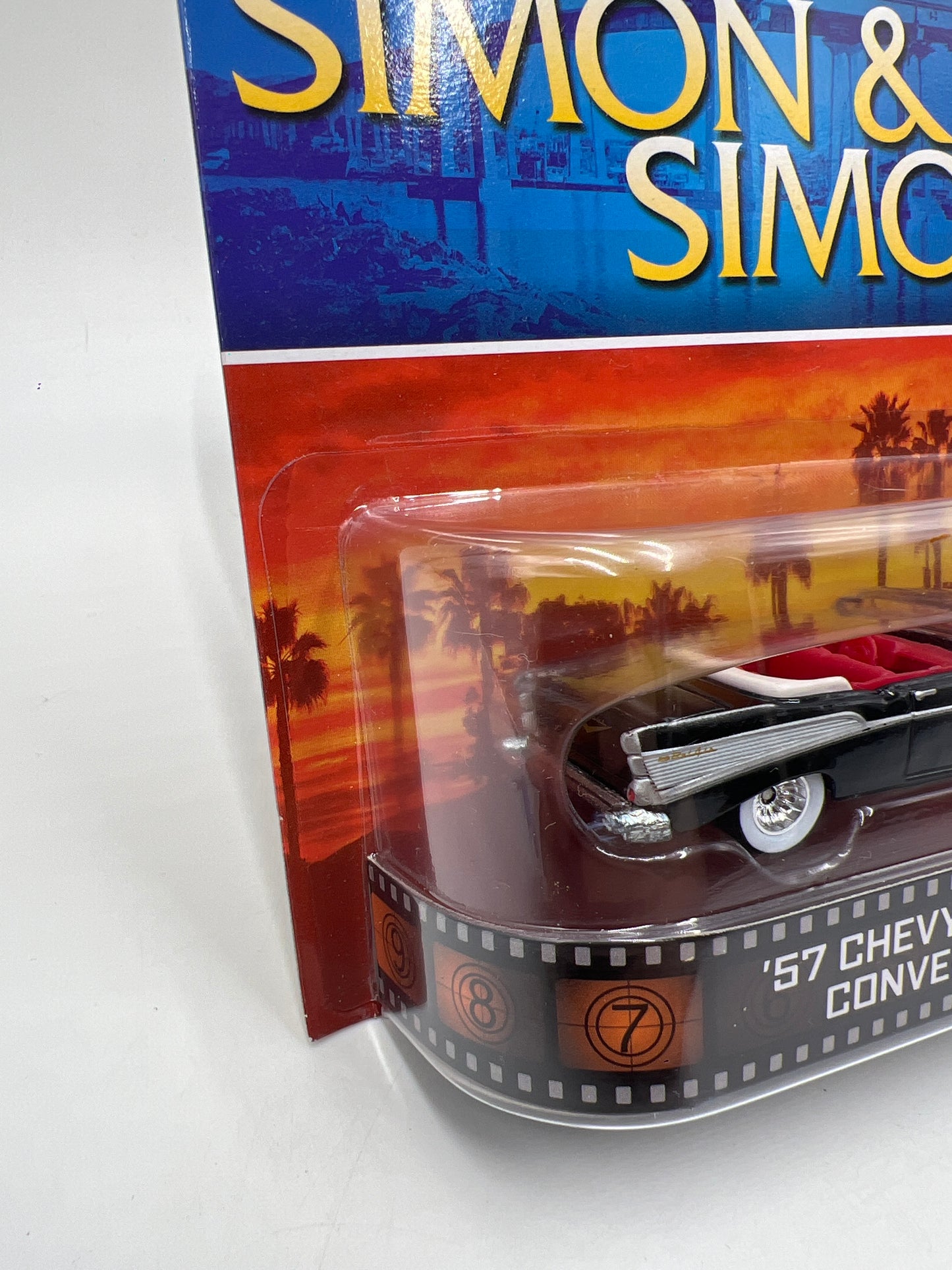 Hot Wheels Premium Retro Entertainment Simon & Simon 57 Chevy Bel Air Convertible Black 244A