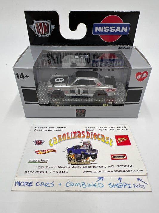 M2 Machines Detroit Muscle 1971 Nissan Skyline GT-R Silver R85