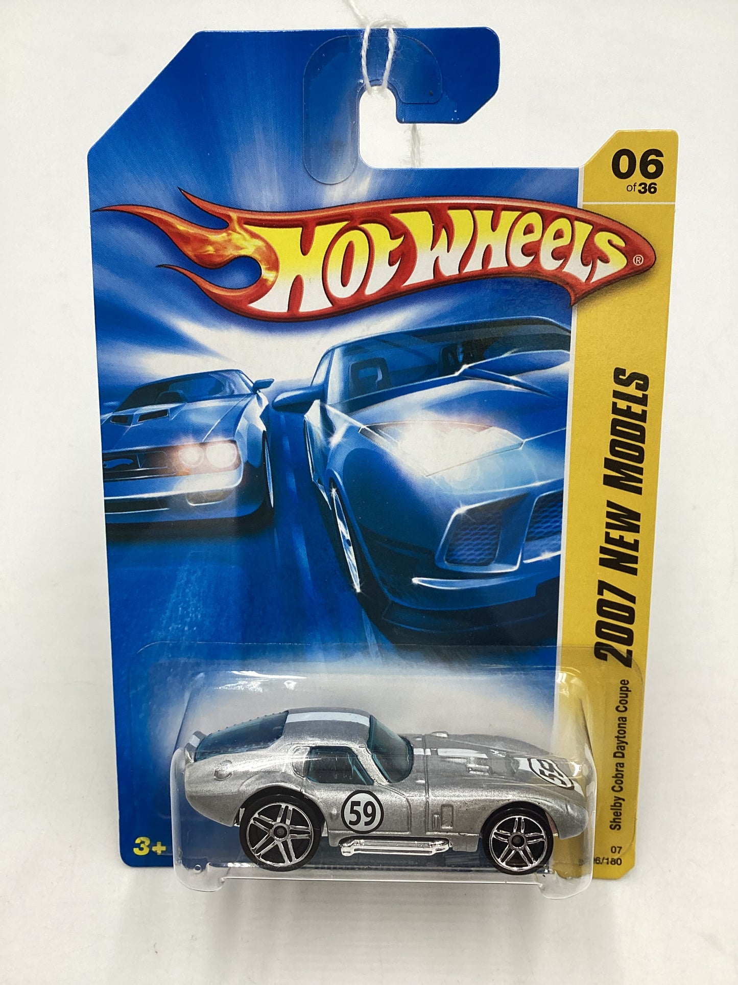 2007 Hot wheels New Models #006 Shelby Cobra Daytona Coupe Silver 28D