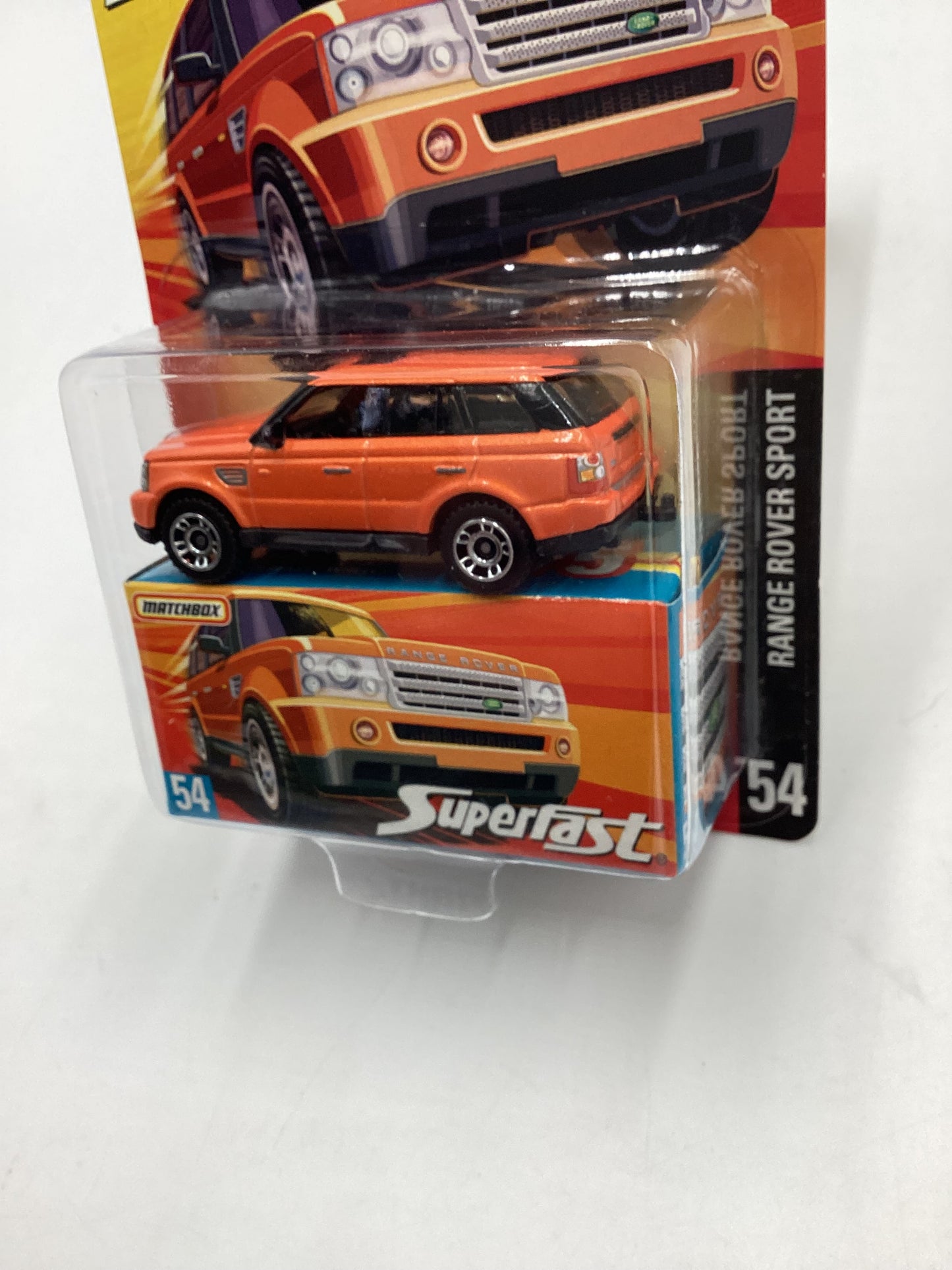 Matchbox 2006 Superfast #54 Range Rover Sport *Vein on back of card*