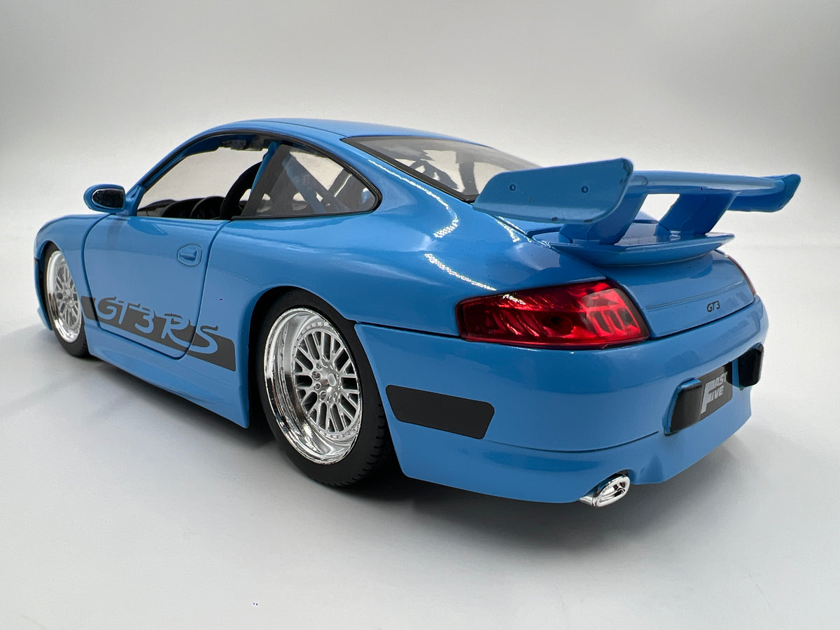 Jada Toys 1/24 Scale Fast & Furious Porsche 911 GT3 RS Light Blue Loose