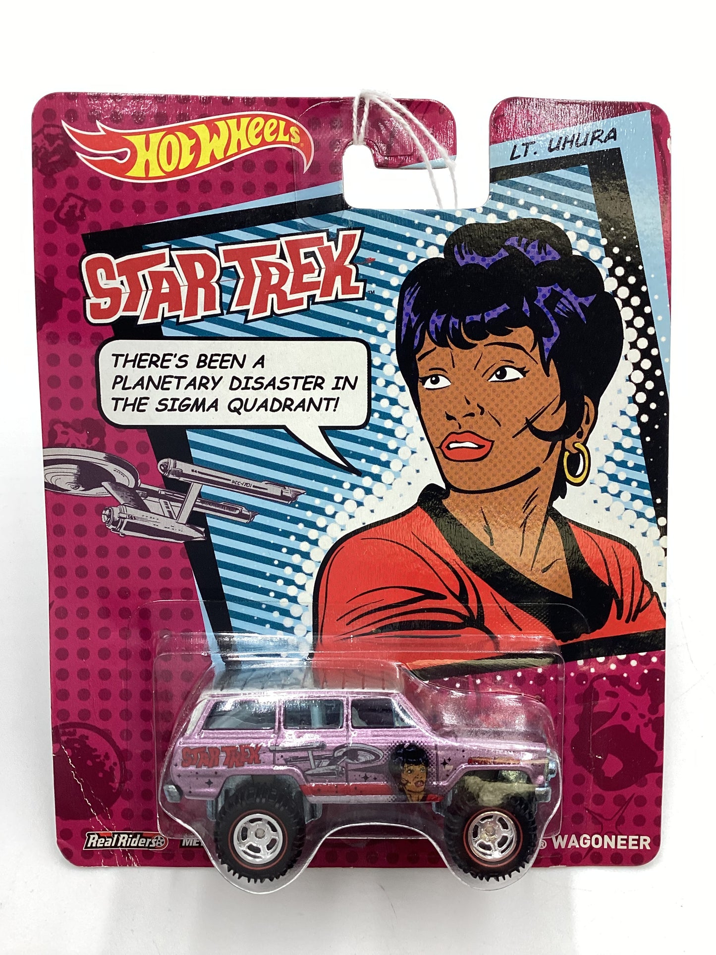 Hot wheels Pop Culture Star Trek 1988 Jeep Wagoneer Purple Vein Bottom Left 267A
