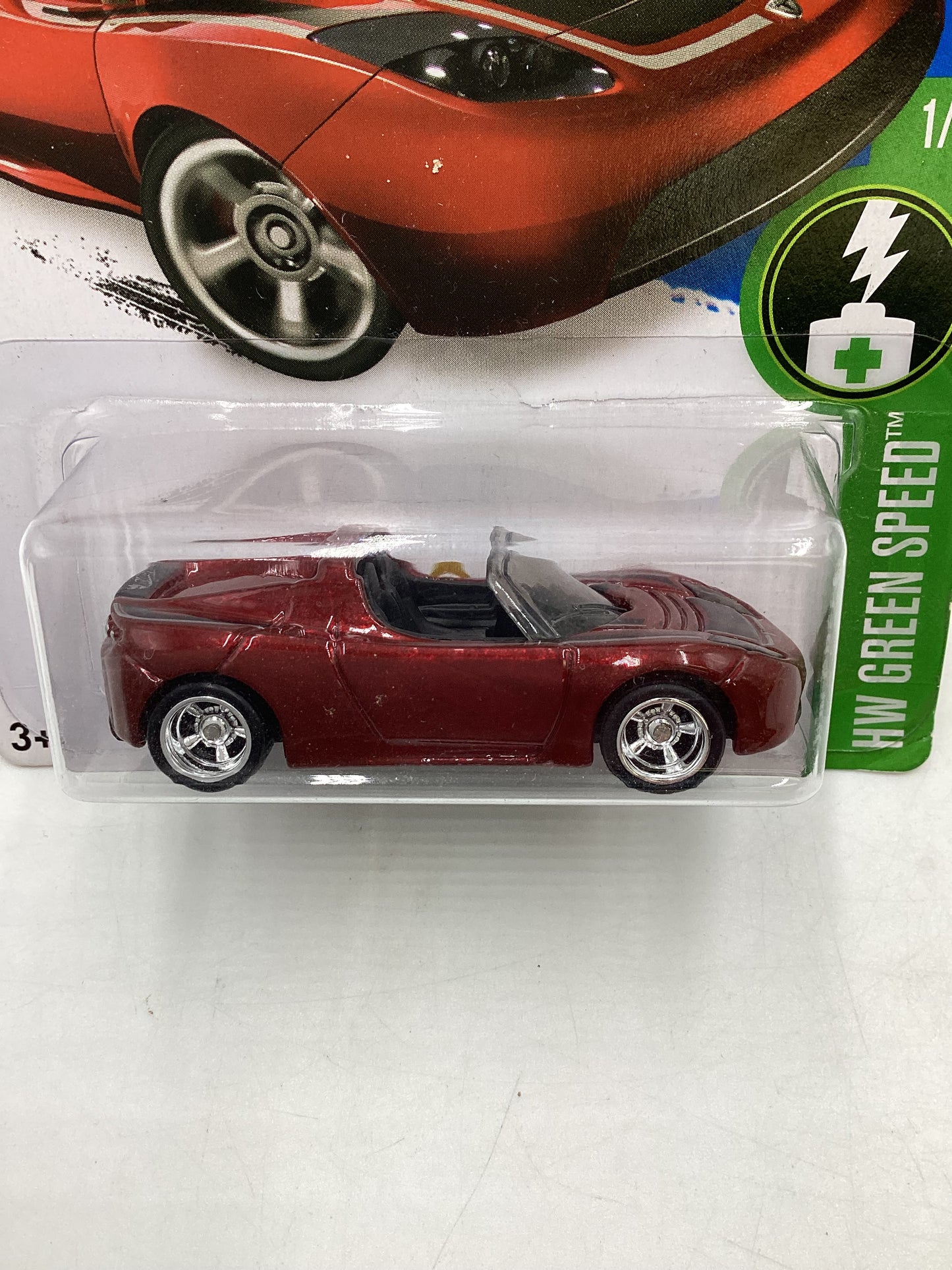 2016 Hot Wheels Super treasure hunt #241 Tesla Roadster W/ Protector STH