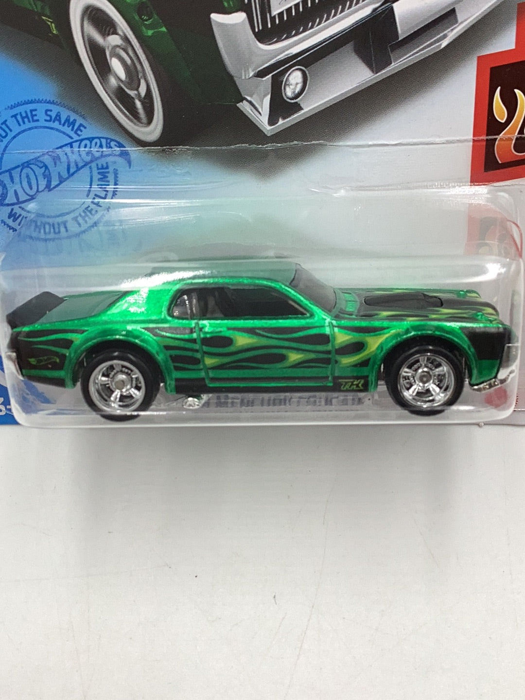 2021 hot wheels super treasure hunt #207 68 Mercury Cougar creased card W/Protector