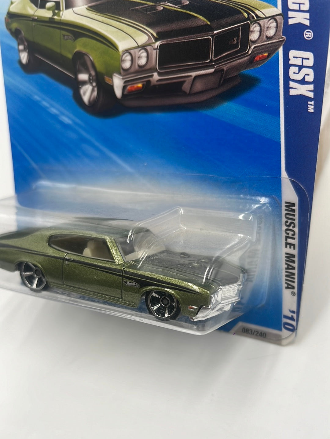 2010 Hot Wheels Muscle Mania ‘70 Buick GSX Green 83/240 57B