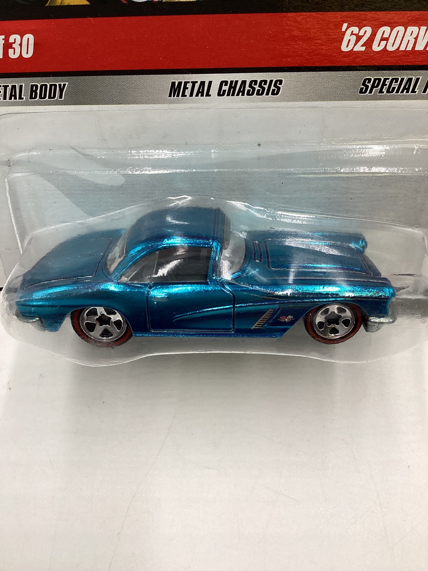 Hot wheels Classics Series 5 #22 62 Corvette Blue with protector