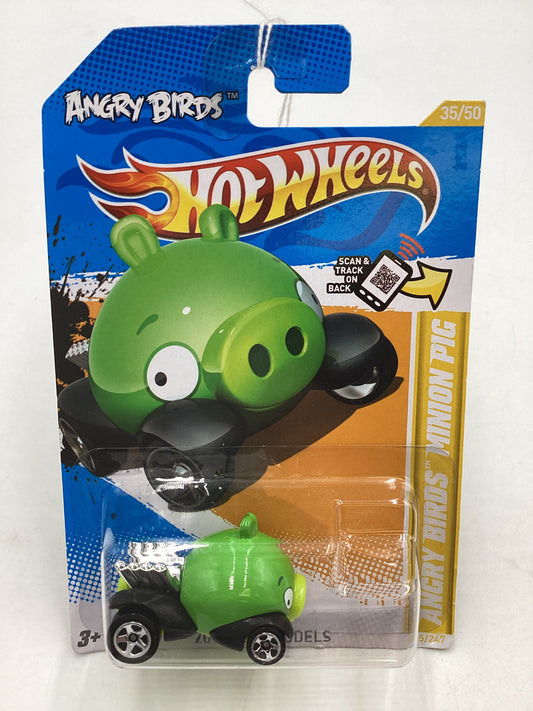 2012 Hot Wheels New Models #35 Angry Birds Minion Pig 121G