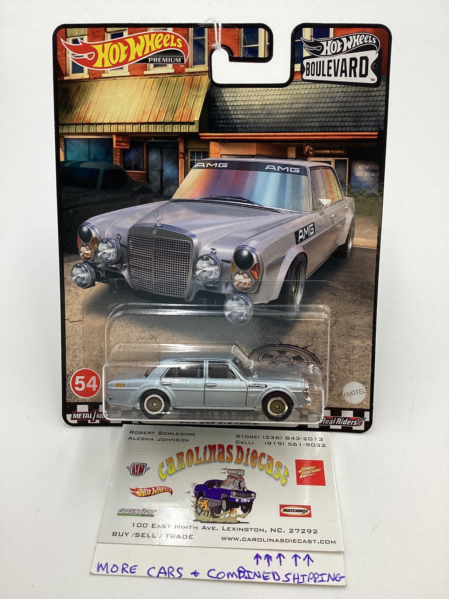Hot Wheels Boulevard #54 Mercedes Benz 300 Sel 6.8 AMG Silver 260F