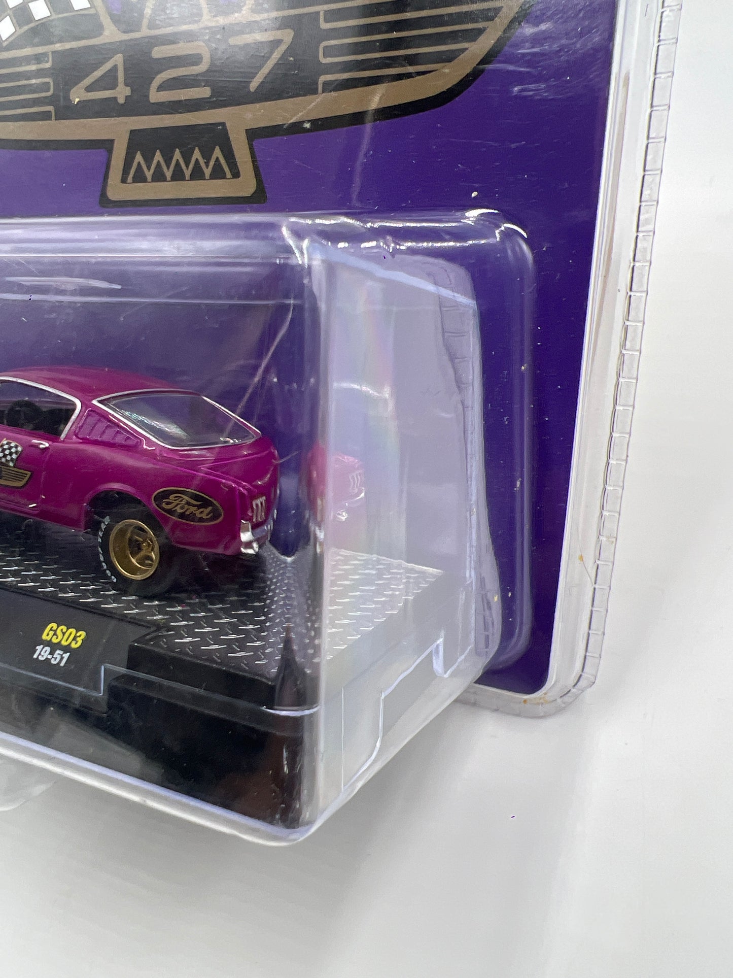 M2 Machines Ford 427 1966 Ford Mustang Gasser Purple GS03 193H