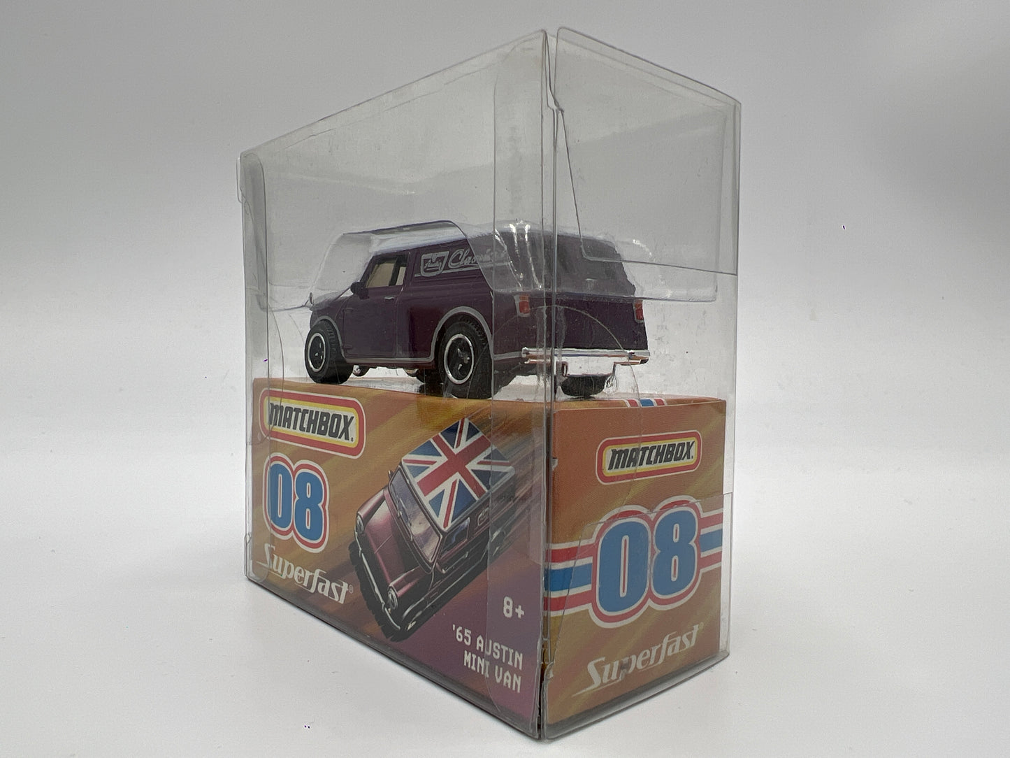 Matchbox Superfast #8 63 Austin Mini Van Purple