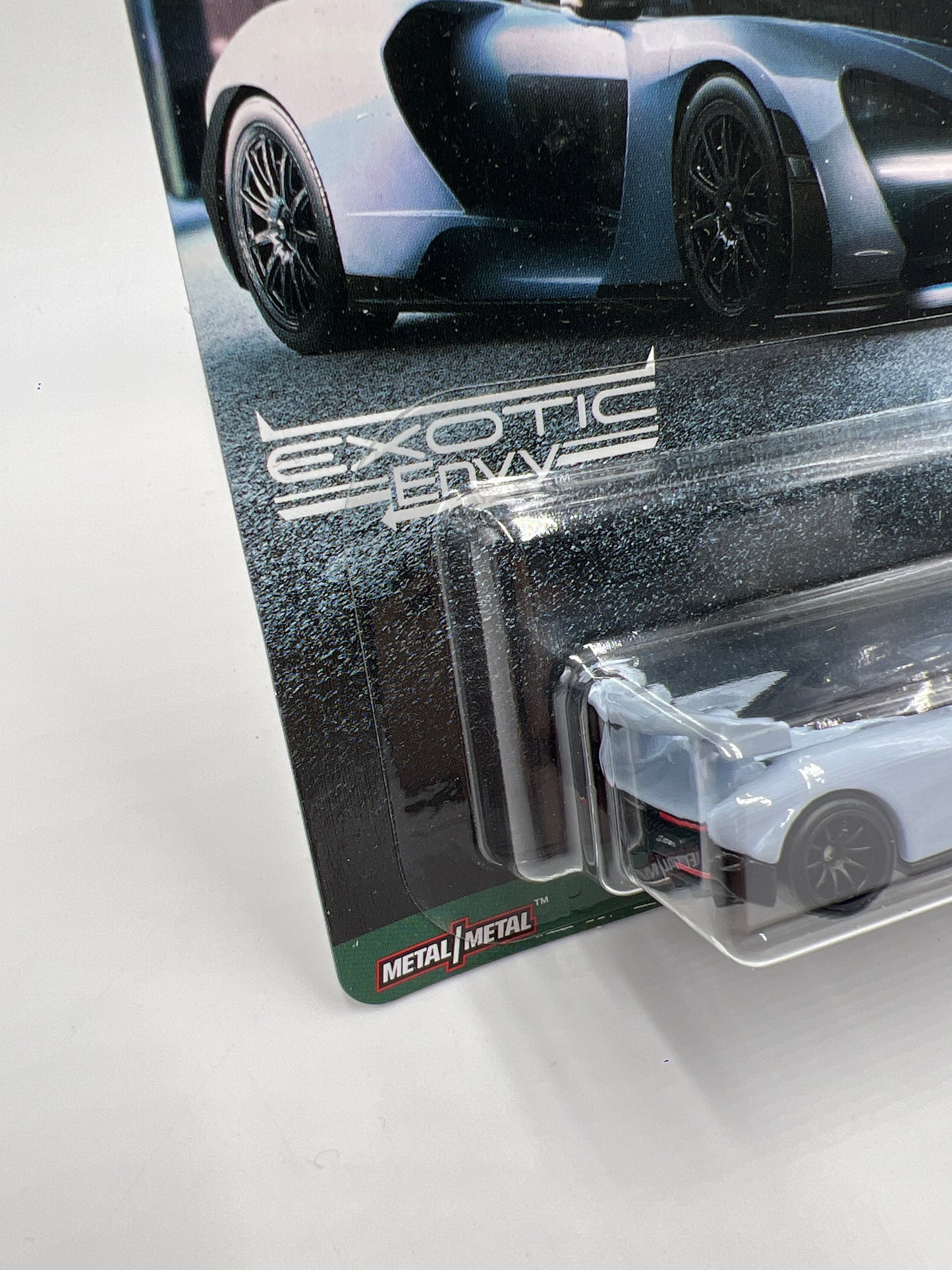 Hot Wheels Premium Exotic Envy #1 McLaren Senna Light Gray 245B