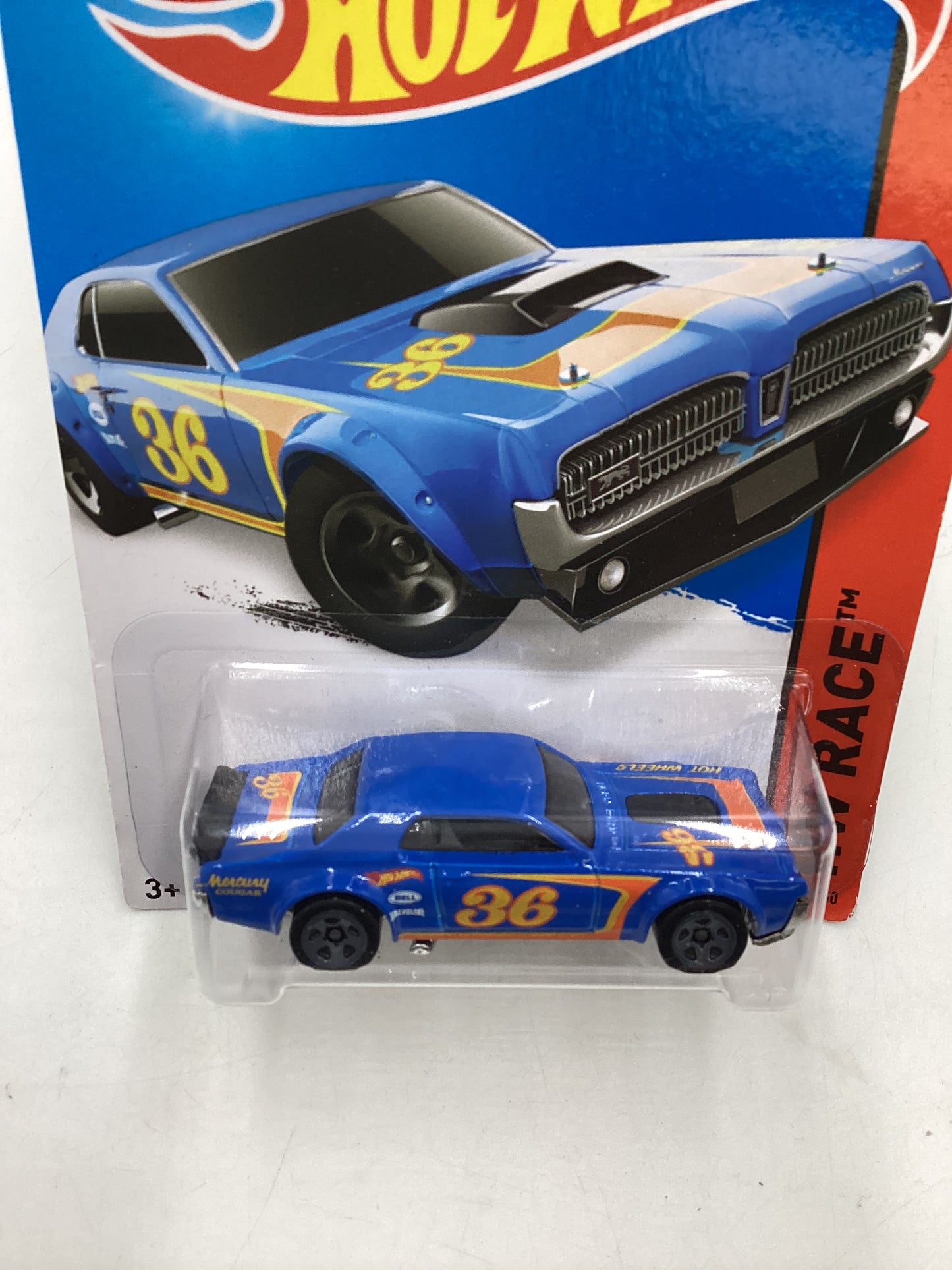 2015 Hot Wheels HW Race #181 68 Mercury Cougar Blue 40B