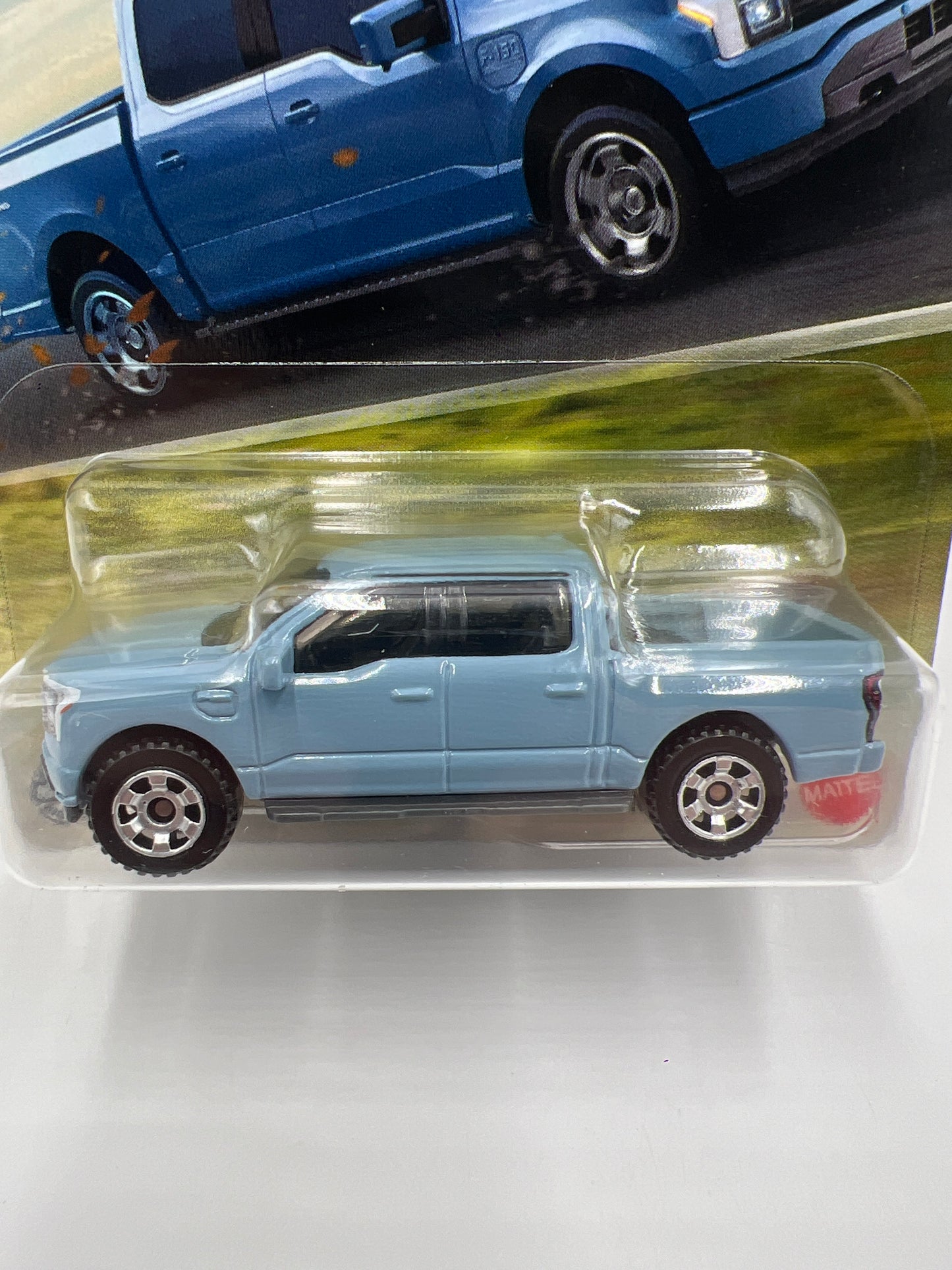 2025 Matchbox #38 2022 Ford F-150 Lightning Light Blue 217C