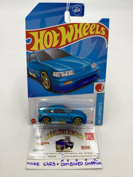 2023 Hot Wheels #148 88 Honda CR-X Blue 77B