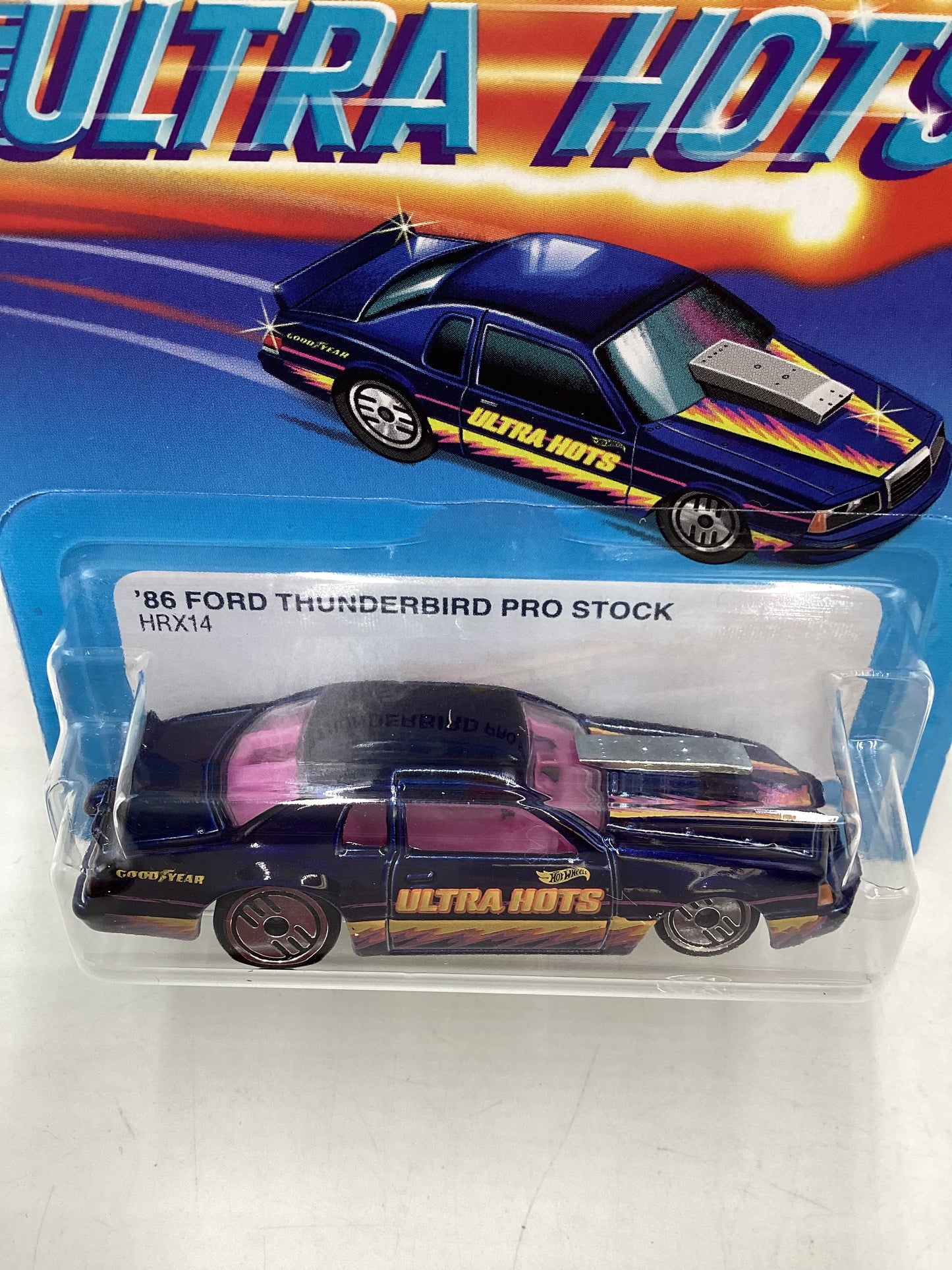 2024 Hot wheels Target Ultra Hots #7 86 Ford Thunderbird Pro Stock Blue 156G