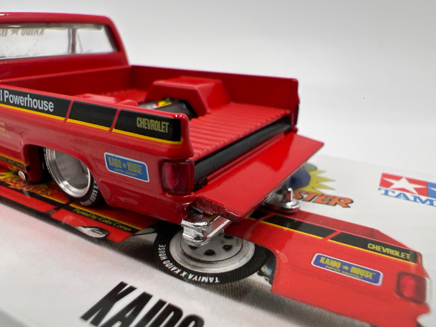 Mini GT x Kaido House #130 Chevrolet Silverado Tamiya x Kaido House Clod Buster Orange
