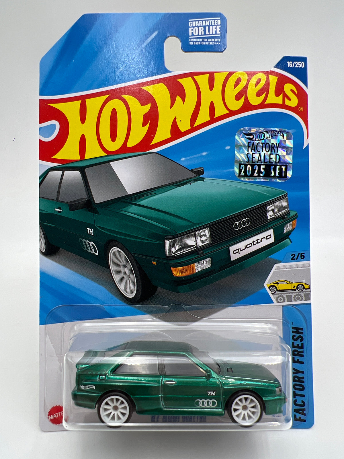 2025 Hot Wheels Factory Sealed Super Treasure Hunt & Mainline #16 87 Audi Quattro W/Protector