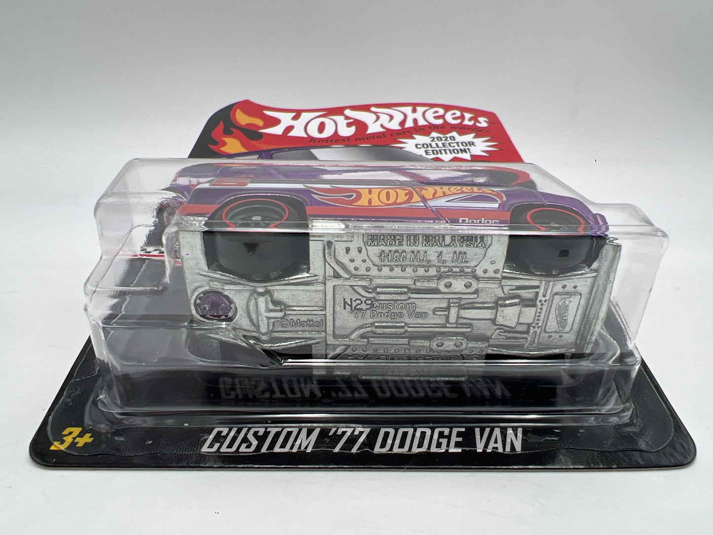 2020 Hot Wheels RLC Mail In #5 Custom 77 Dodge Van Purple W/Protector