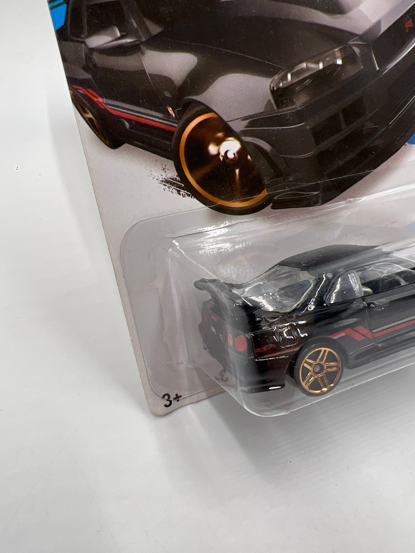 2014 Hot Wheels Workshop #230 Nissan Skyline GT-R R34 Black W/Protector