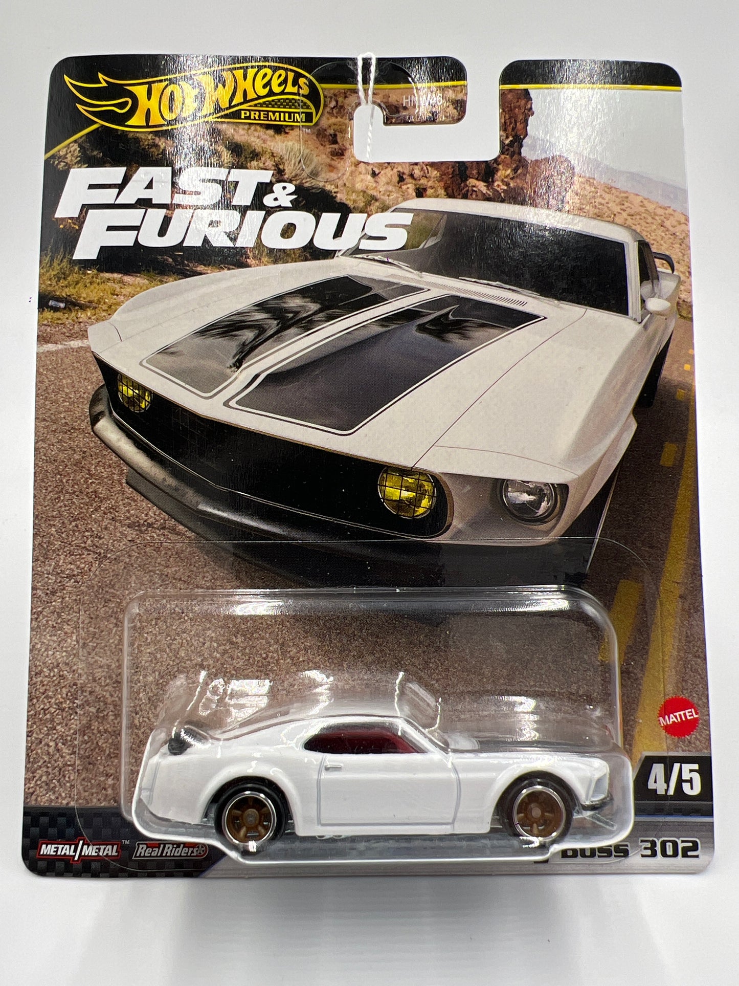 2024 Hot Wheels Gold Label Fast & Furious #4 1969 Ford Mustang Boss 302 White 246E