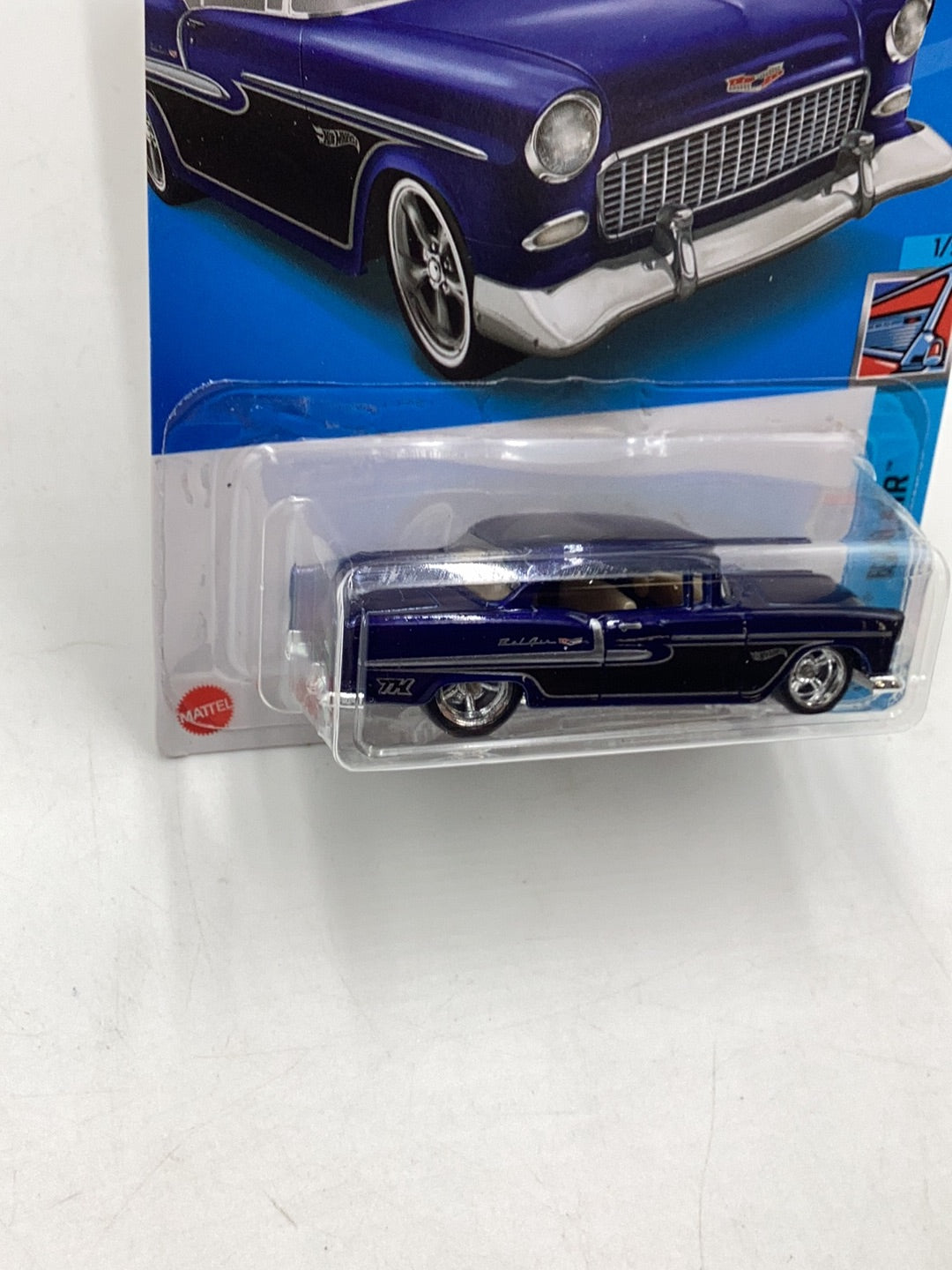 2022 hot wheels super treasure hunt #20 55 Chevy W/Protector