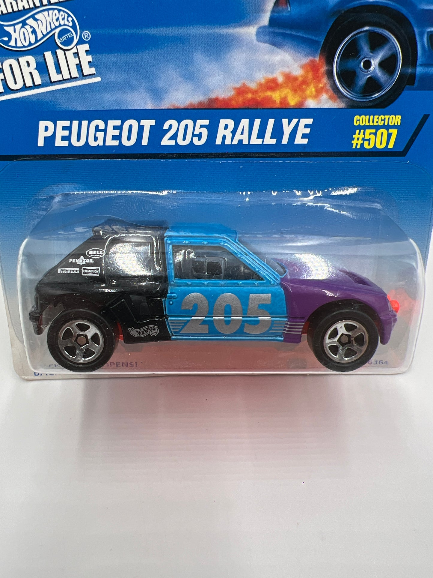 1997 Hot Wheels Collector #507 Peugeot 205 Rallye W/Protector