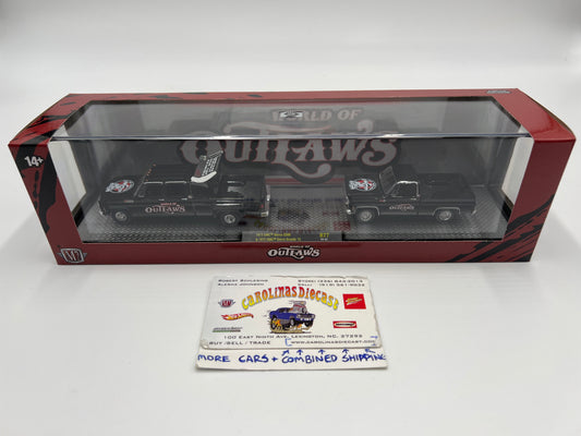 2024 M2 Machines World of Outlaws Hauler R77 1973 GMC Sierra 3500 & 1975 GMC Jimmy Sierra Grande 15