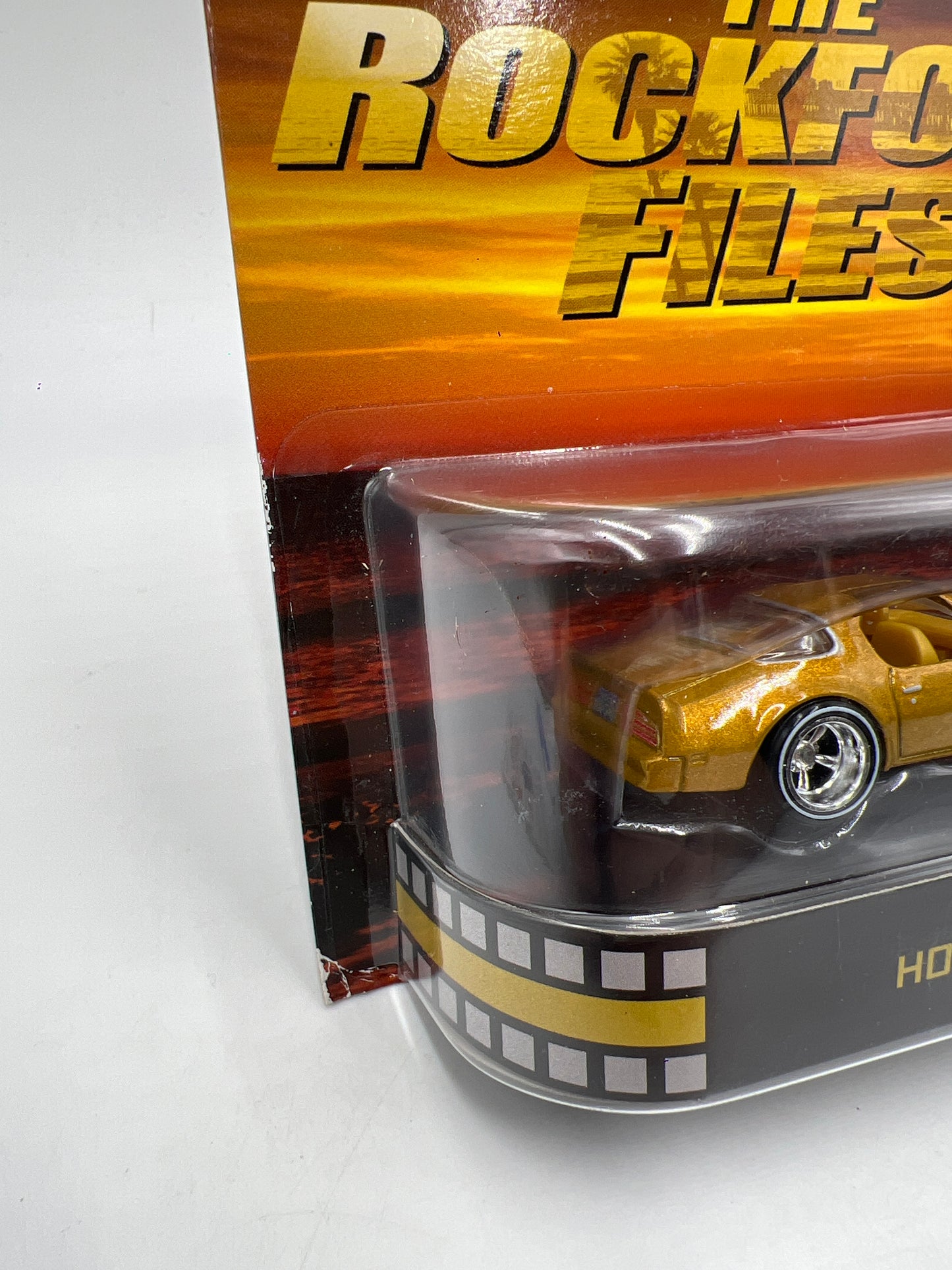 Hot Wheels Premium Retro Entertainment The Rockford Files Hot Bird Gold W/Protector