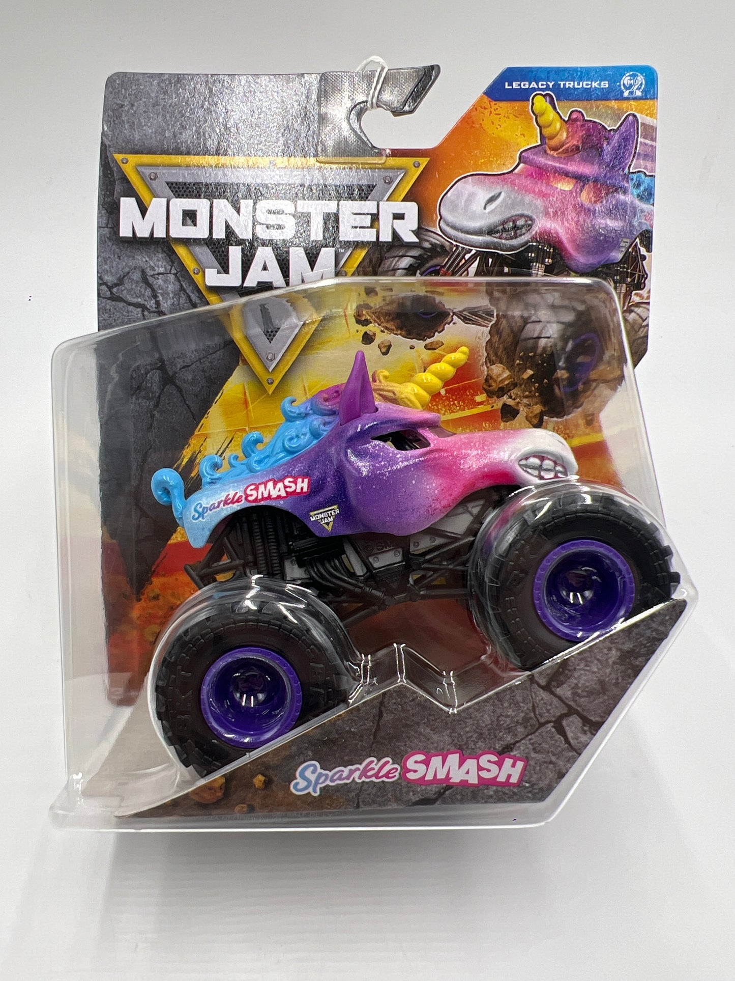 2025 Monster Jam Series 43 Legacy Trucks Sparkle Smash 124E