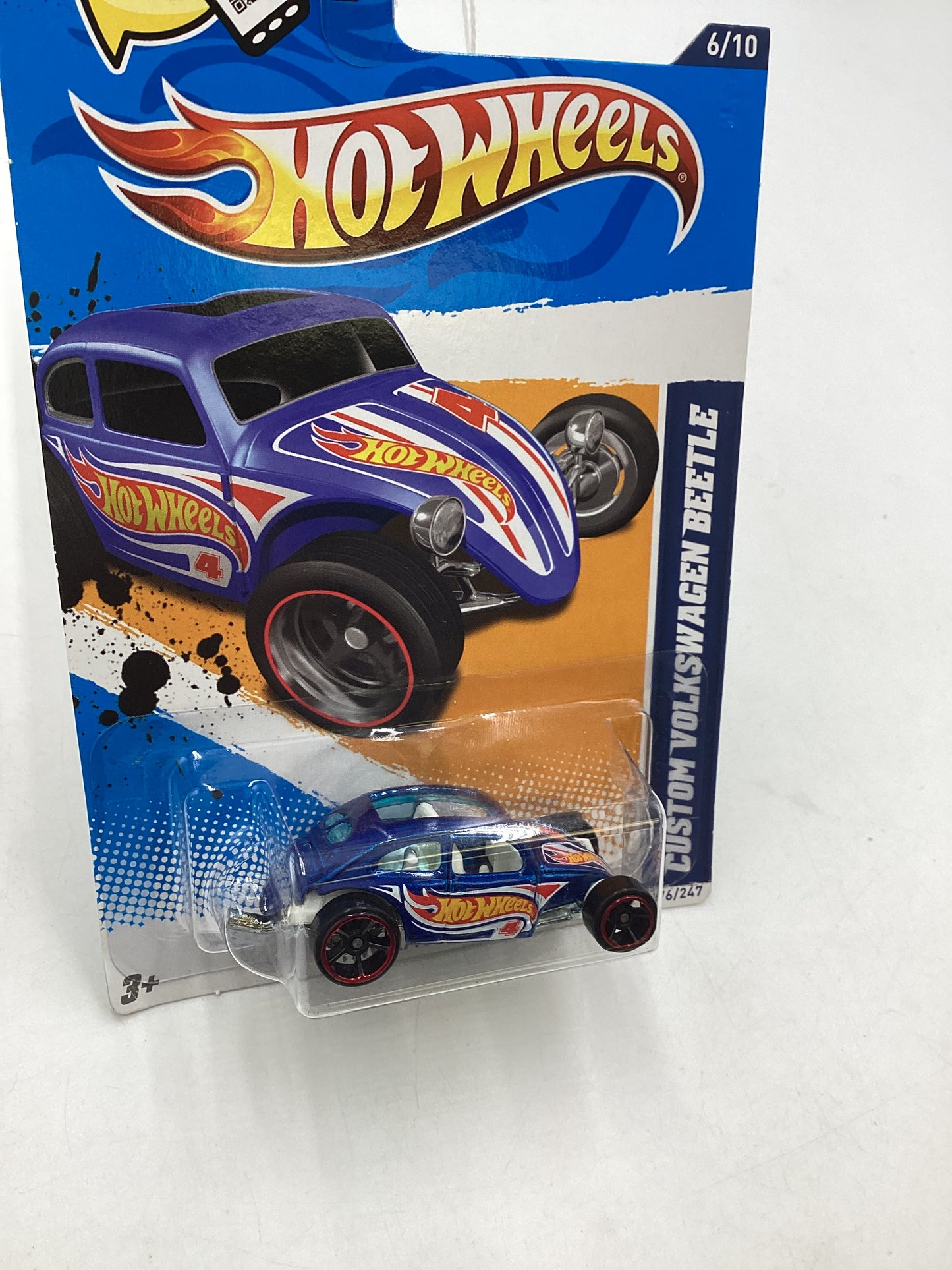 2012 HW Racing #176 Custom Volkswagen Beetle Blue 95E