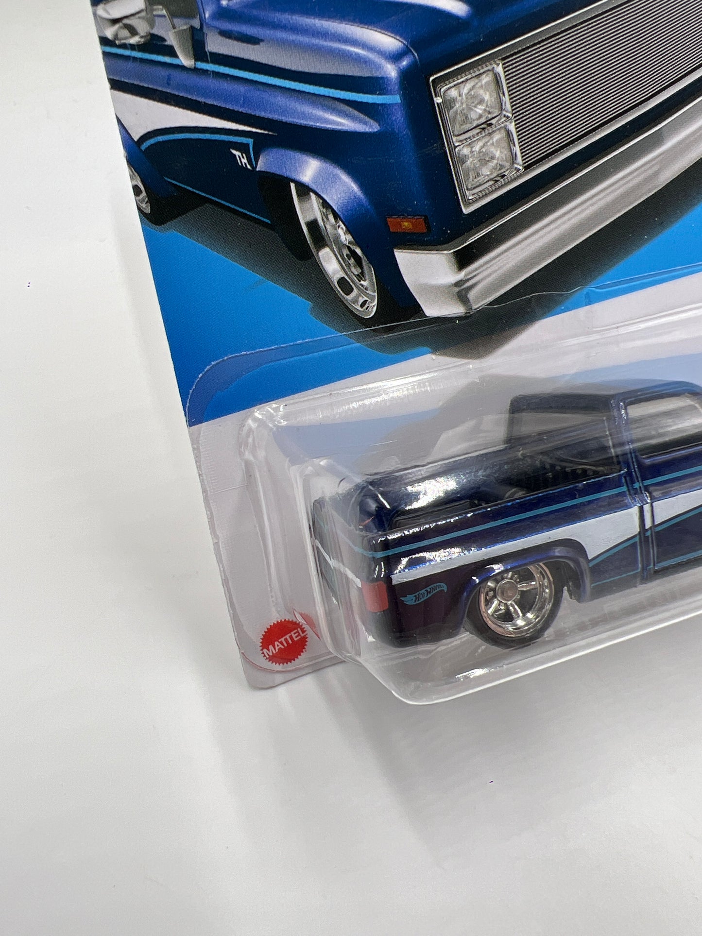 2024 Hot Wheels Super Treasure Hunt #249 83 Chevy Silverado Blue W/Protector